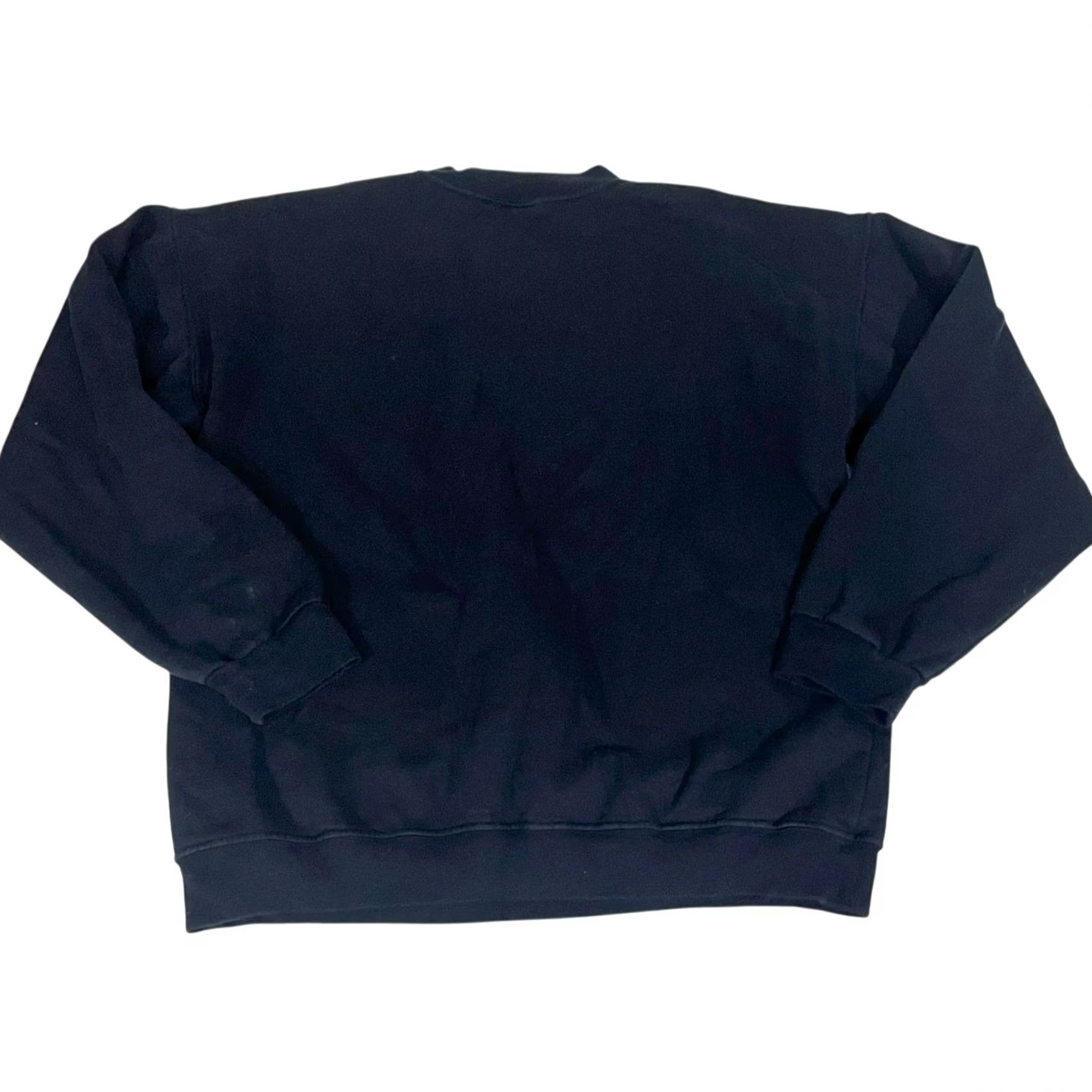 Vintage VINTAGE Universite Paris Sorbonne Sweatshirt XL Navy 80s France Women Pullover Crew Neck Cotton Blend Solid Casual Shirt Size XL / US 12-14 / IT 48-50 - 6 Thumbnail