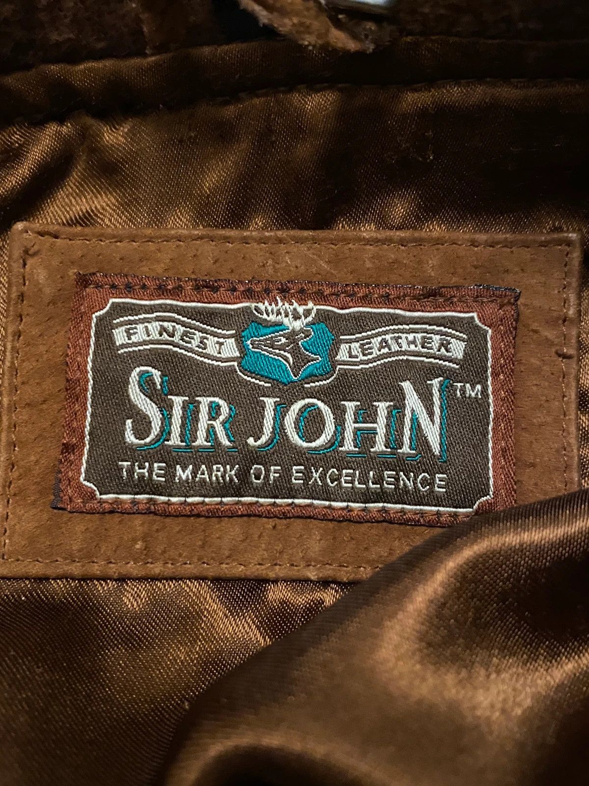 Genuine Leather leather jacket bomber suede sir john y2k Size US L / EU 52-54 / 3 - 4 Thumbnail