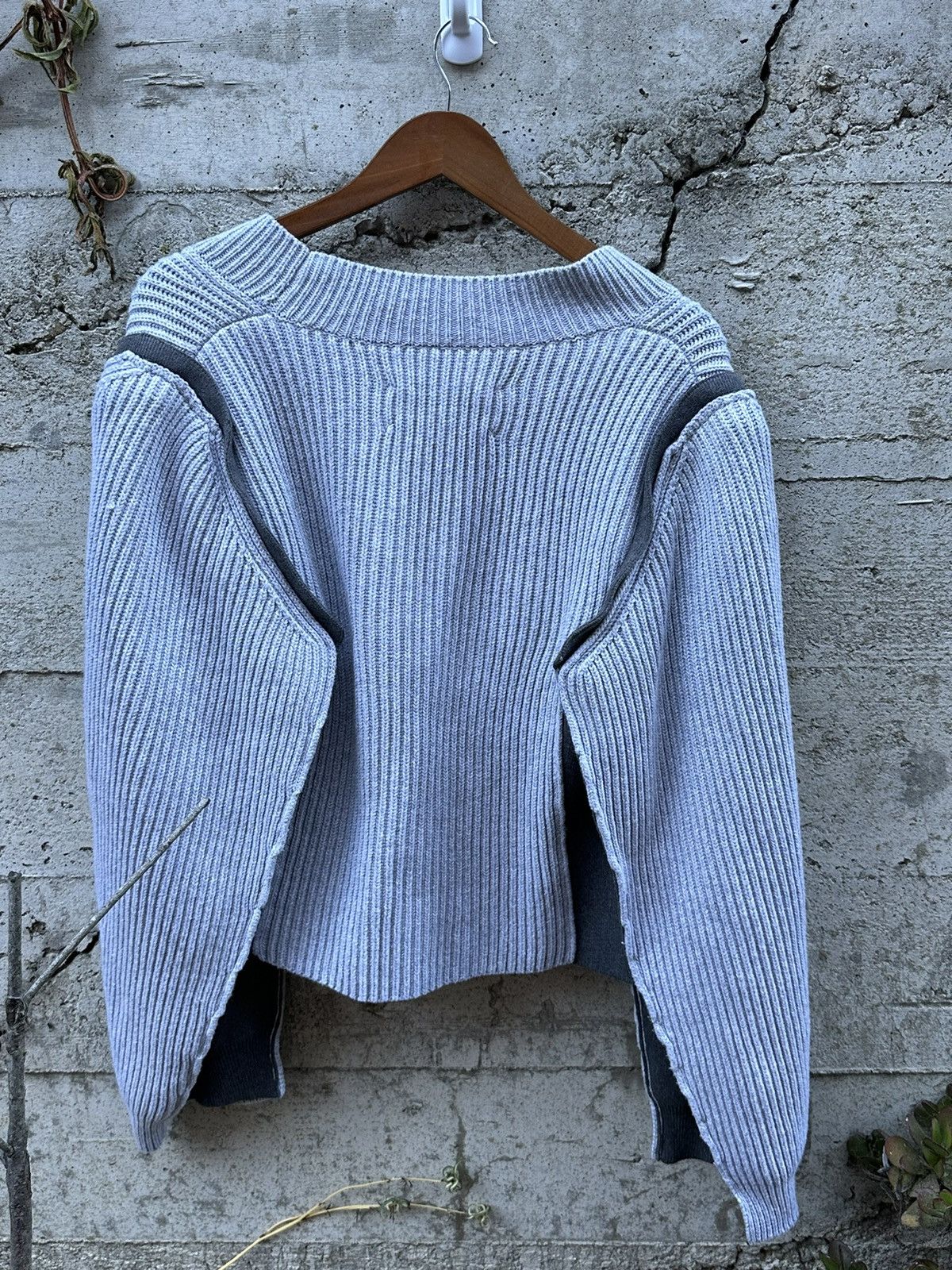 Maison Margiela RARE GRAIL Maison Margiela double panel stitched cardigan Size US M / EU 48-50 / 2 - 5 Thumbnail