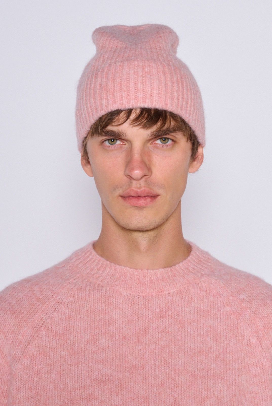 Dries Van Noten Last Item Dries Van Noten Pink Knitted Woolen Hat Size ONE SIZE - 2 Thumbnail