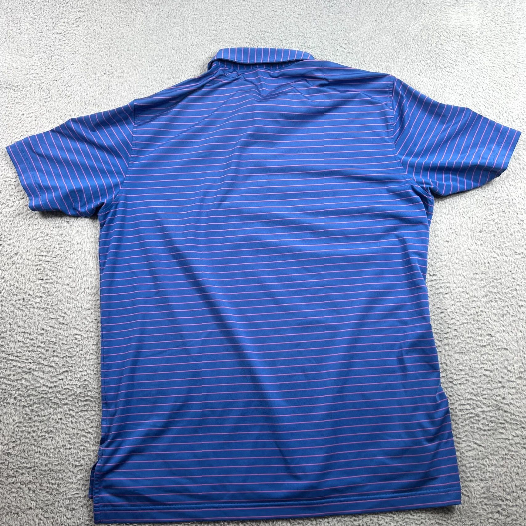 Peter Millar Peter Millar Summer Comfort Polo Shirt Blue Striped Performance Men's L Size US L / EU 52-54 / 3 - 6 Thumbnail