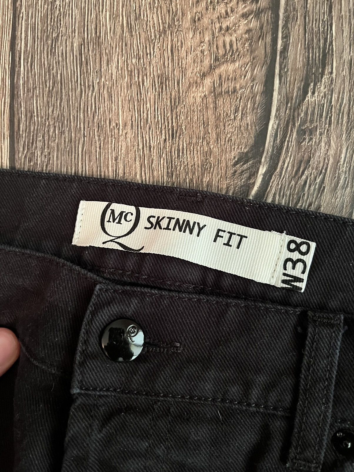 Alexander McQueen Alexander McQueen Swallow Logo Slim Fit Jeans MCQ Size US 38 / EU 54 - 8 Thumbnail