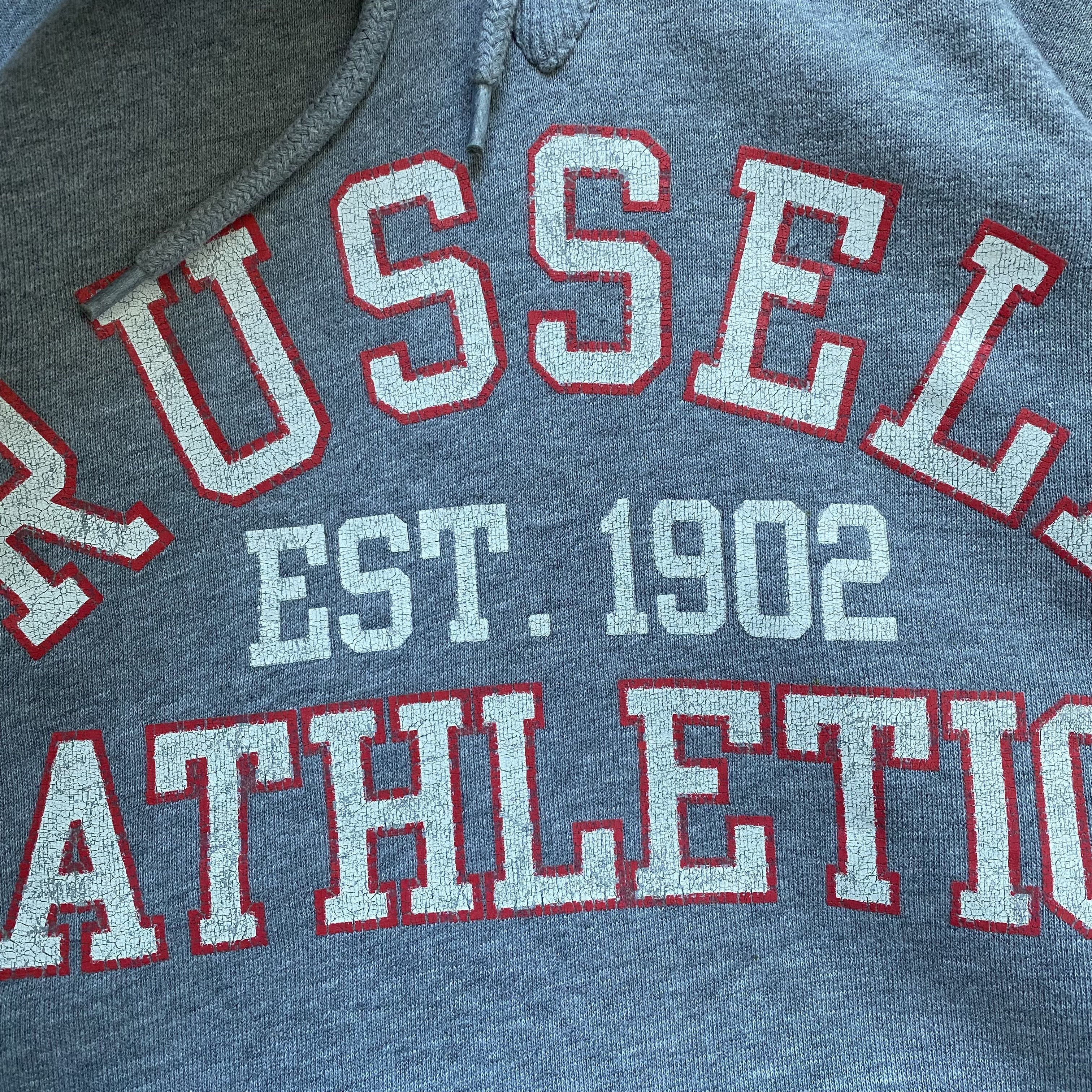 Russell Athletic 🐘Vintage 00s Russell Athletic boxy hoodie cropped Size US XL / EU 56 / 4 - 8 Thumbnail