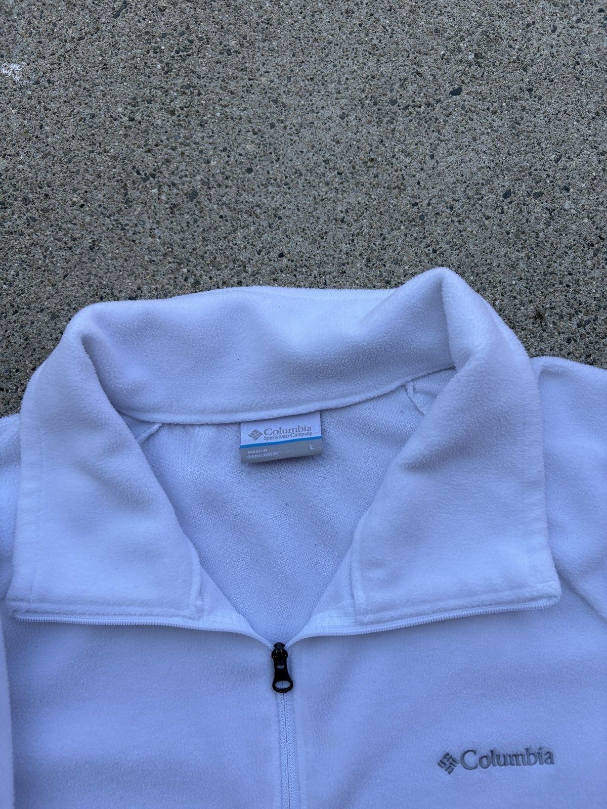 Columbia Columbia Glacial Cropped White 1/4 Zip Fleece Jacket Size L Size L / US 10 / IT 46 - 3 Thumbnail