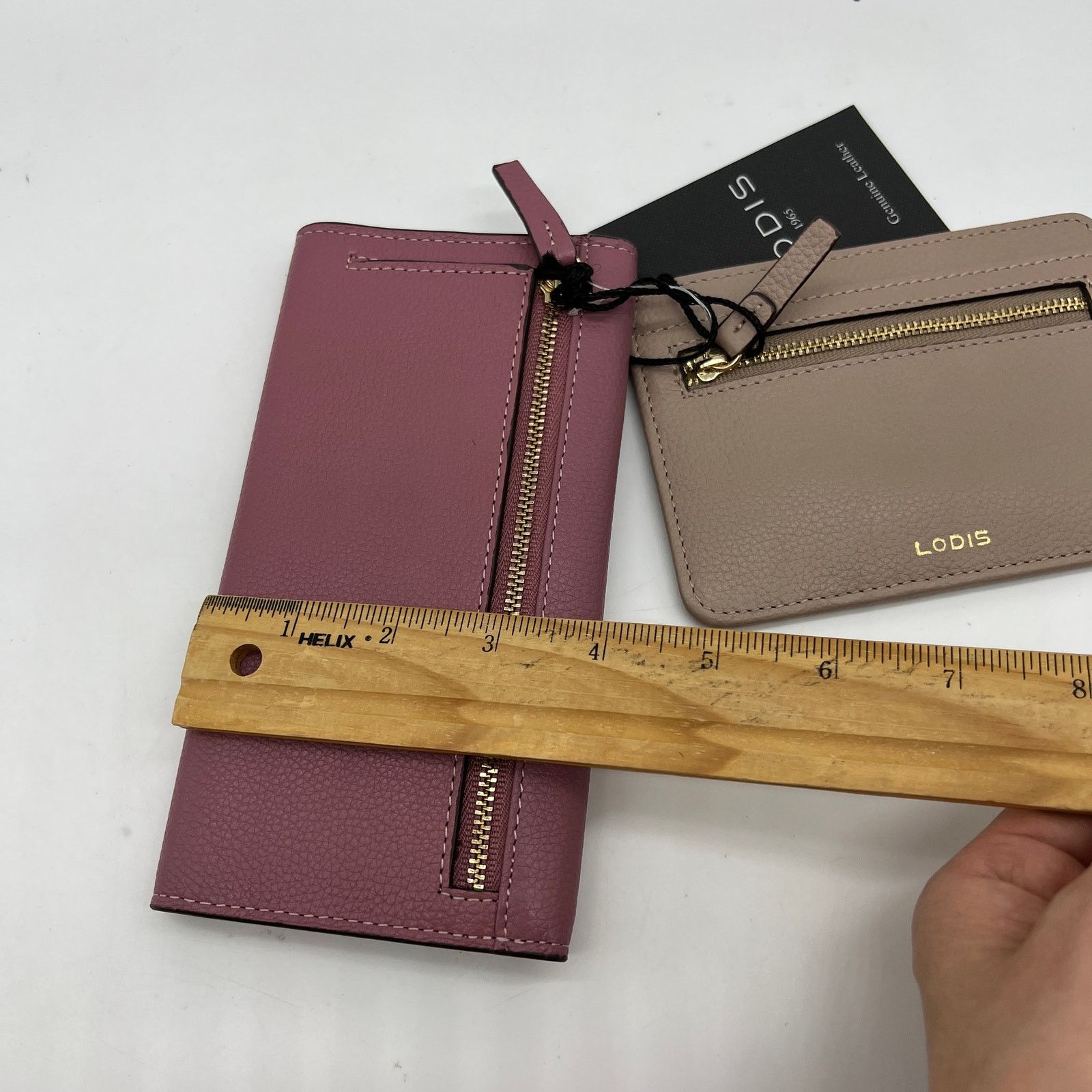 Other LODIS Texas Leather 2-Piece Wallet Set Pink & Brown Size ONE SIZE - 8 Thumbnail
