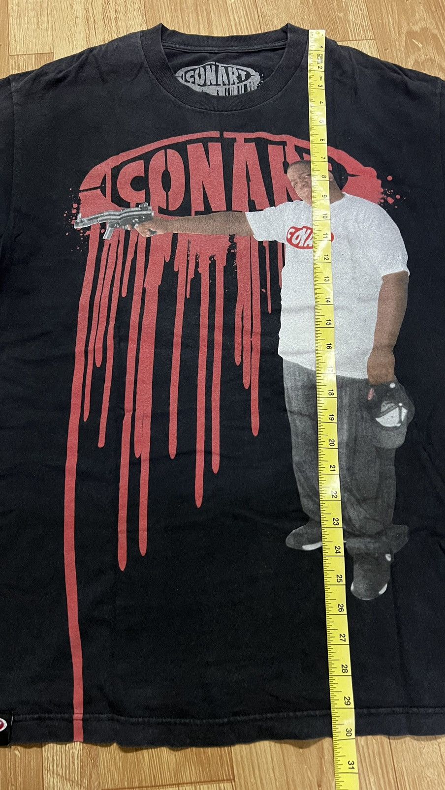 BIGI RARE VINTAGE 90s CONART X BIGGIE OVERPRINT GRAPHIC RAPP TEE Size US L / EU 52-54 / 3 - 17 Thumbnail
