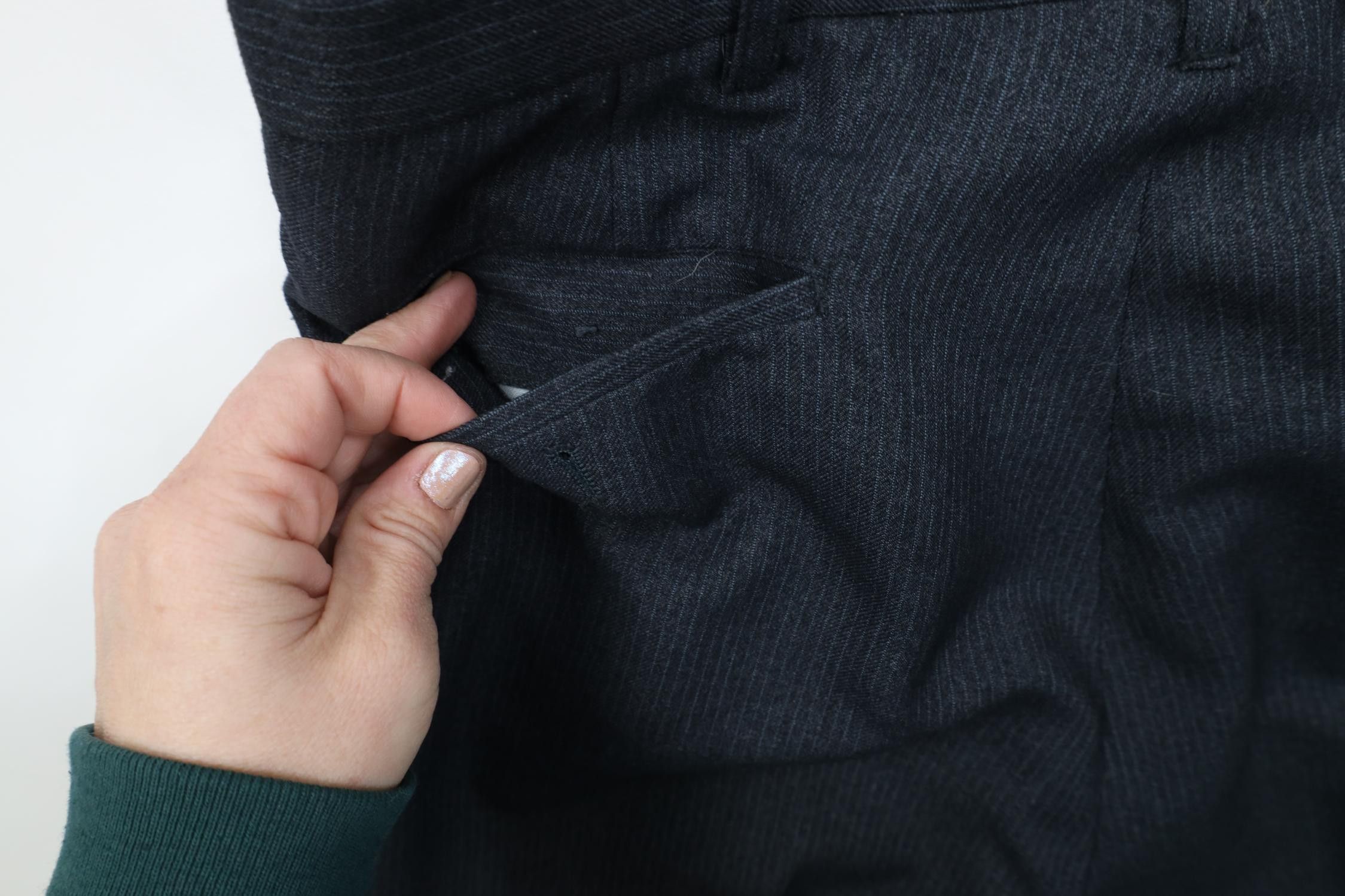 Vintage Vintage 70s Streetwear Knit Flared Wide Leg Chino Pants Gray Size US 30 / EU 46 - 13 Thumbnail