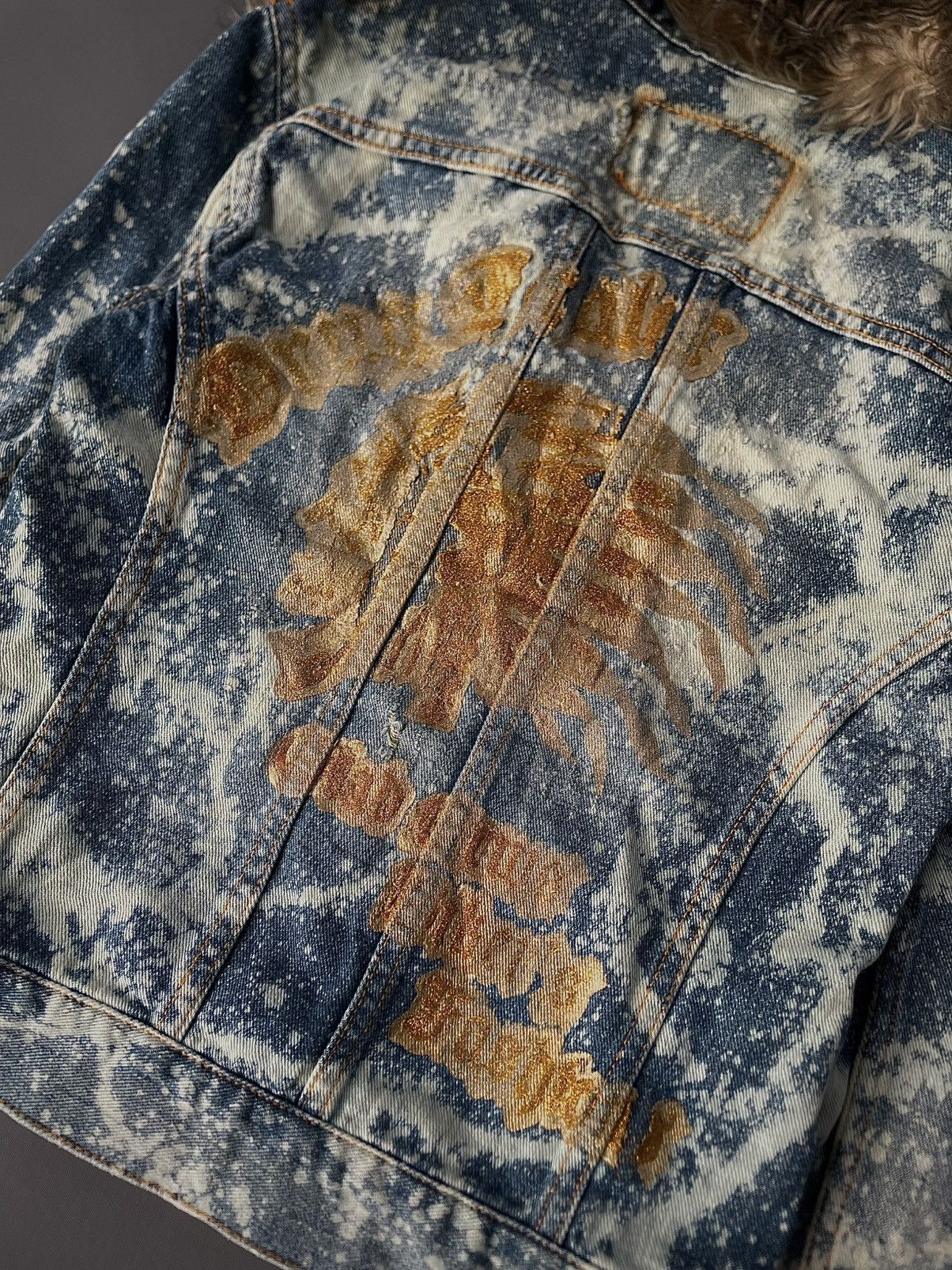 Yasuyuki Ishii Japanese Glad News Acidwash Faux Fur Lgb Style Size US XS / EU 42 / 0 - 7 Thumbnail