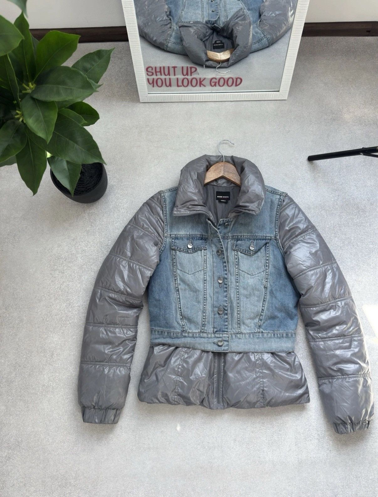 Miss Sixty Vintage Miss Sixty Y2K Rare Down Puffer Denim Woman’s Jacket Size S / US 4 / IT 40 - 2 Thumbnail