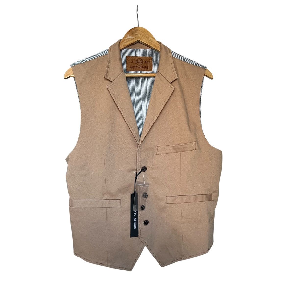 Other Men’s Nifty Genius Cooper Stretch Tan Vest Size M Size US M / EU 48-50 / 2 - 2 Thumbnail