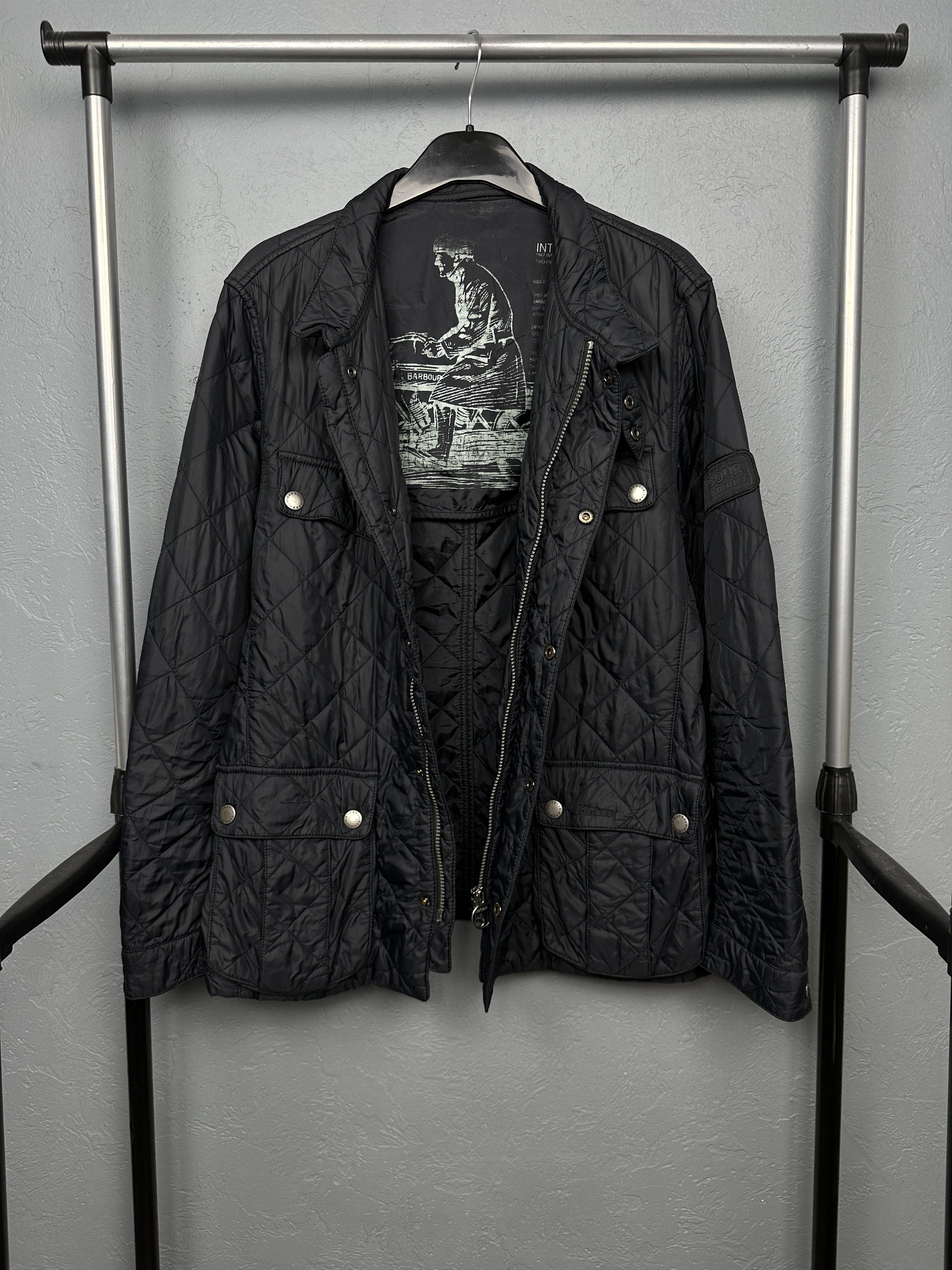 Barbour Barbour International Ariel Mens Quilted Jacket Size US L / EU 52-54 / 3 - 1 Thumbnail