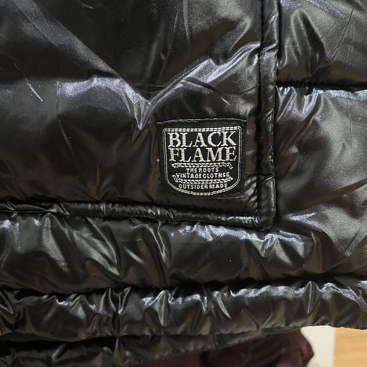 Japanese Brand Black flame puffer vest Size US M / EU 48-50 / 2 - 7 Thumbnail