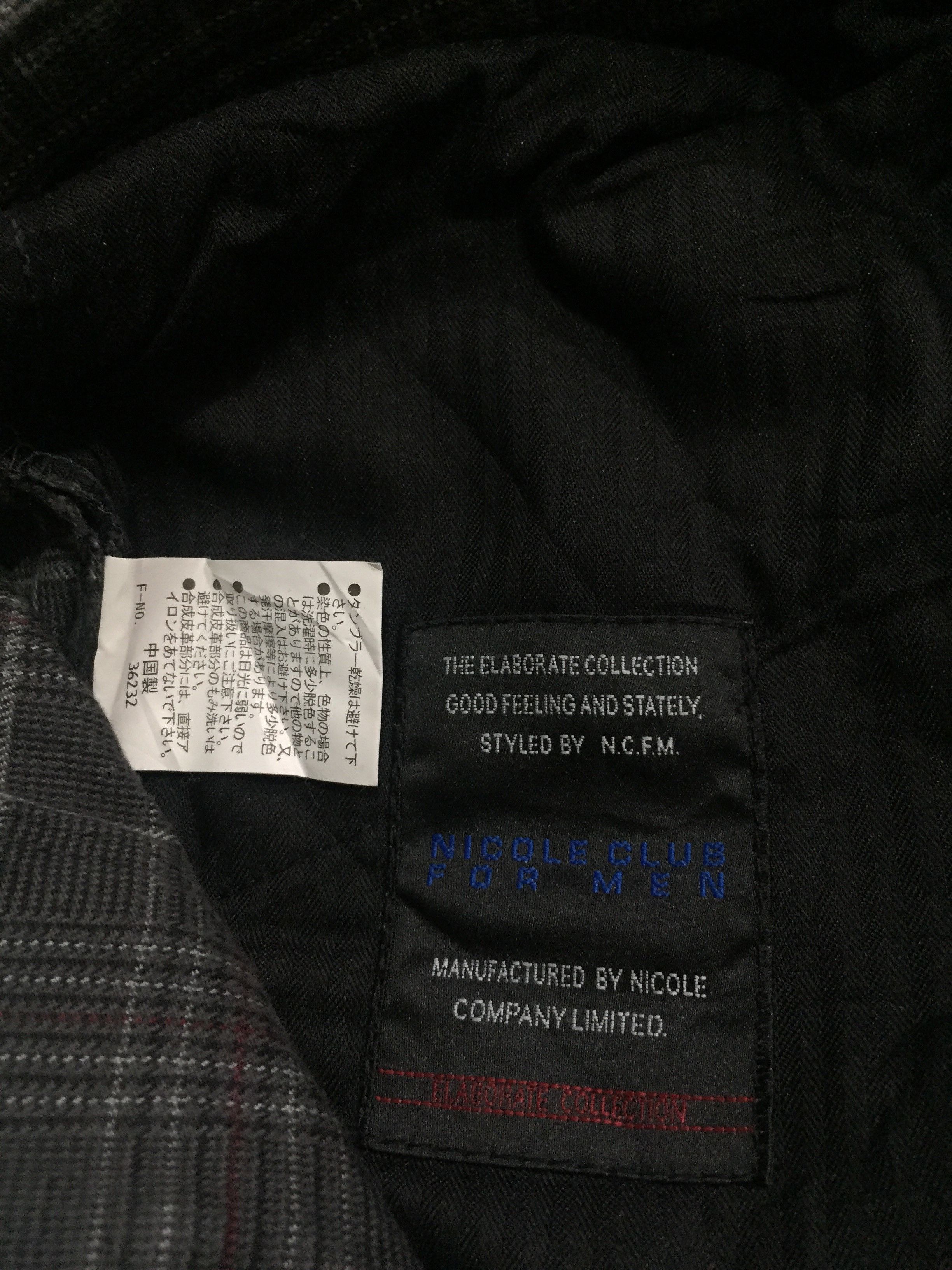Nicole Club NCFM Flare Plaid Avant Garde Multi Pocket Pants Size US 33 - 7 Thumbnail