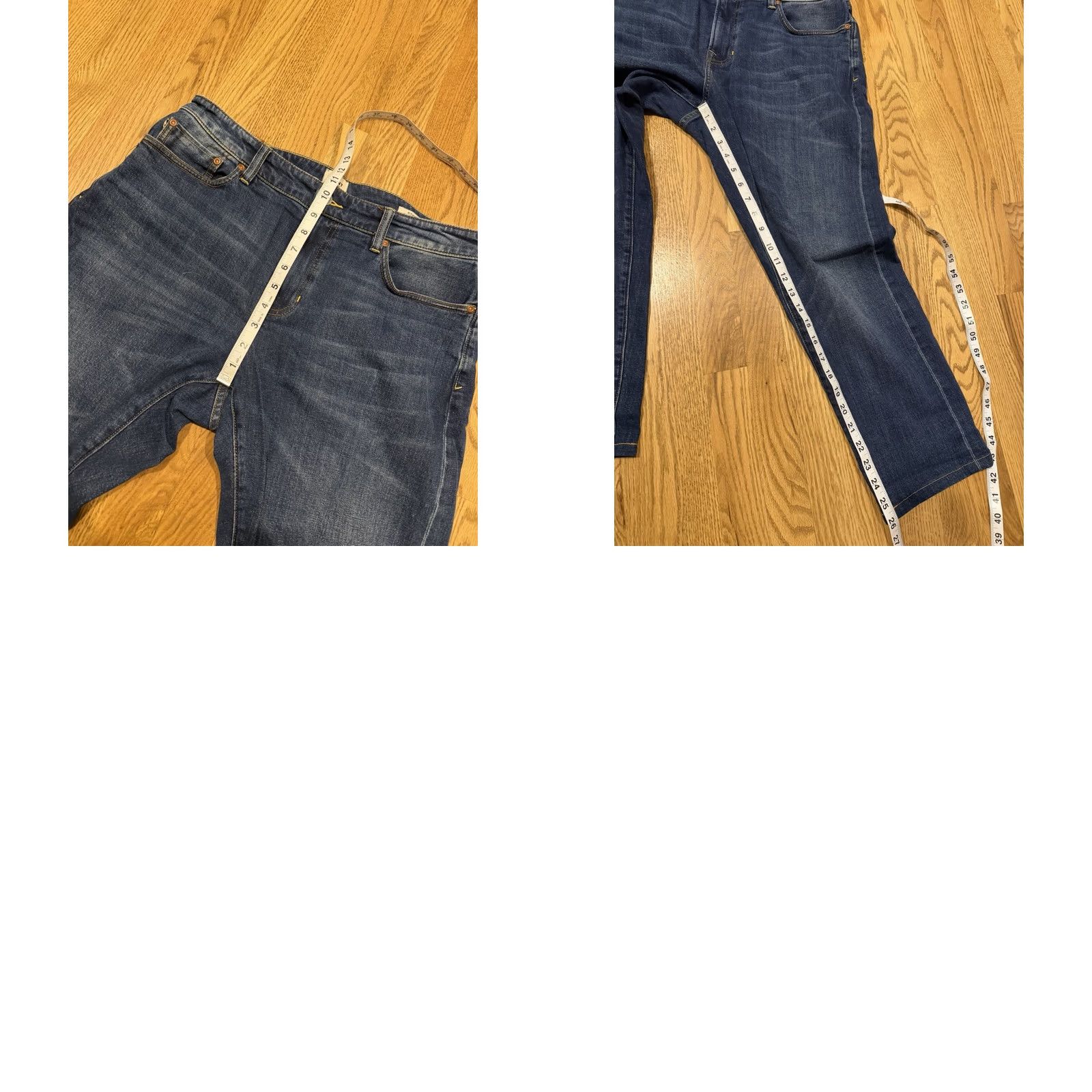 Flint And Tinder Flint And Tinder Jeans Men’s 32x26 Hemmed Athletic Tapered Denim Blue 5-Pocket Slim Fit N/A Size US 32 / EU 48 - 9 Thumbnail