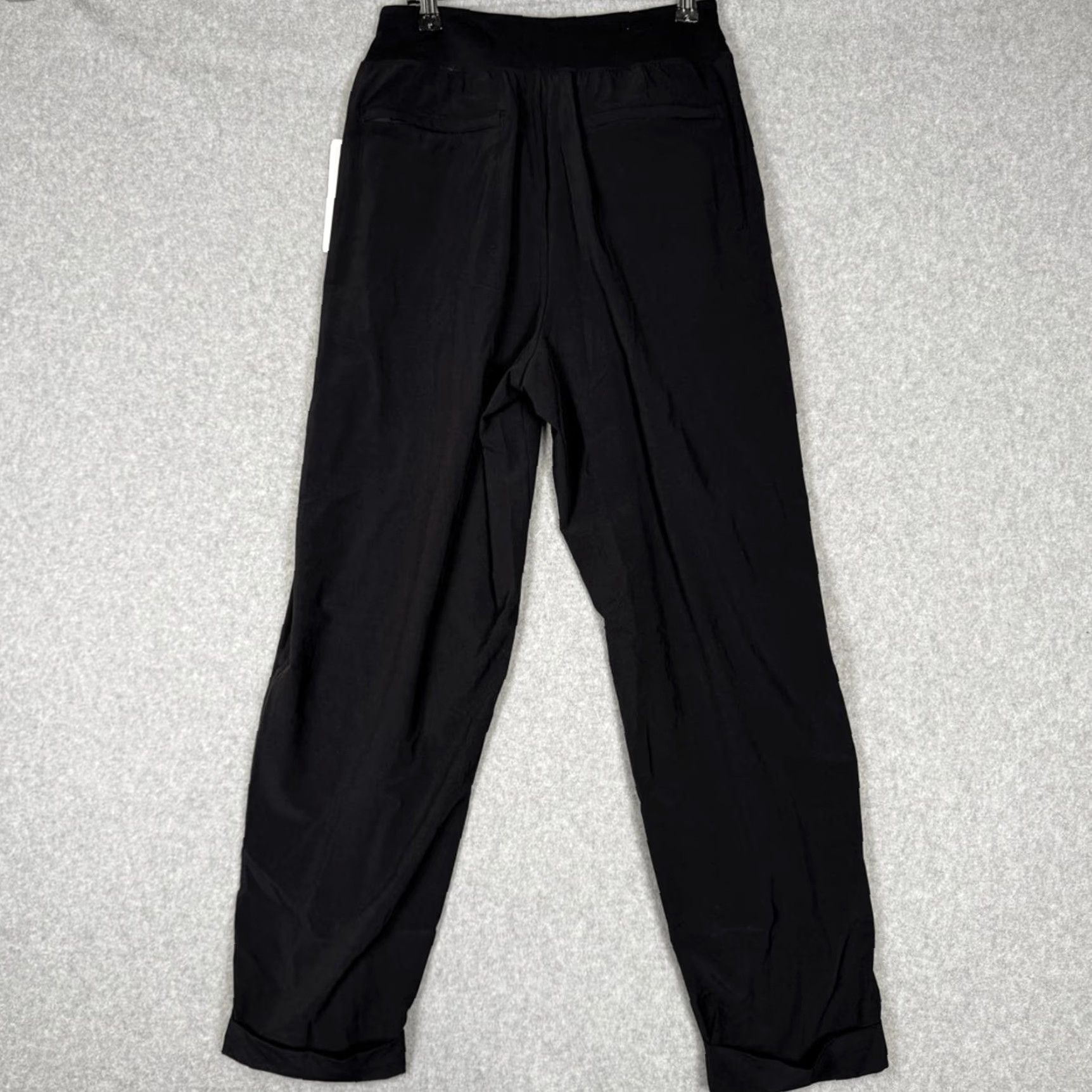 Athleta Athleta Cardiff Pants Trousers Black Tie Front Tapered Cuffed Leg NWT Women 8 Size 30" / US 8 / IT 44 - 2 Thumbnail