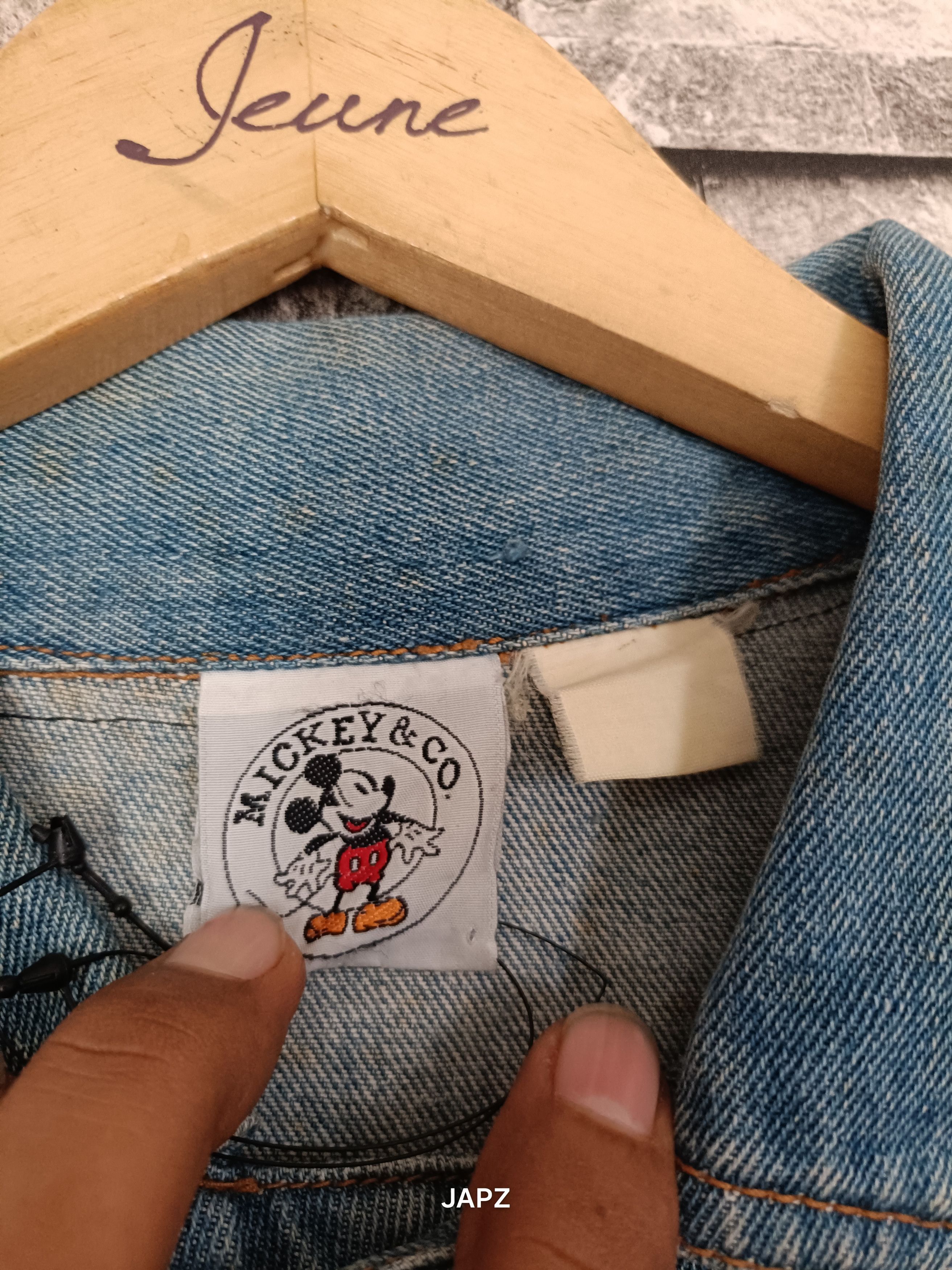 Mickey Mouse Vintage mickey & co. Full patch denim jacket pop art 90s Size US XL / EU 56 / 4 - 8 Thumbnail
