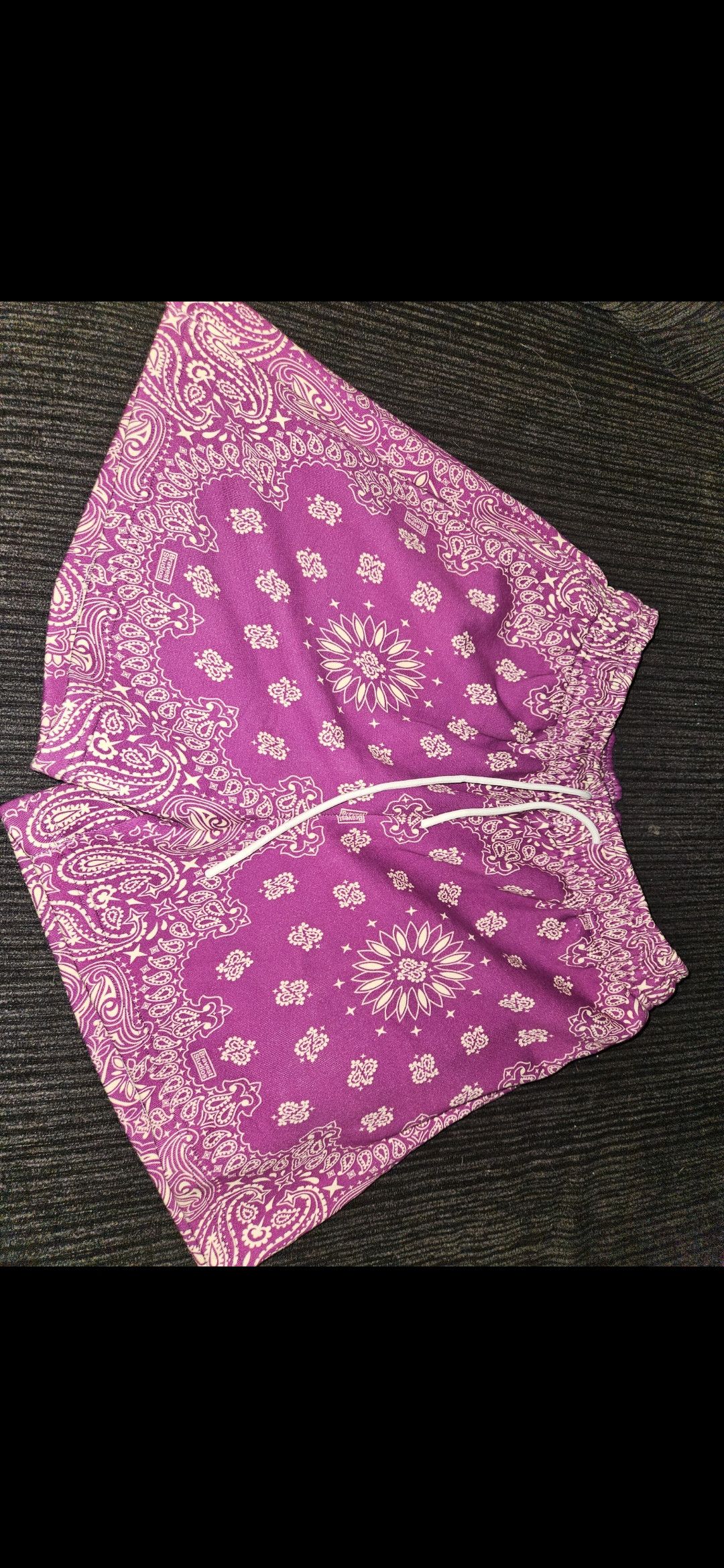 Bravest Studios Plum Paisley Sweatshorts Size US 36 / EU 52 - 1 Thumbnail