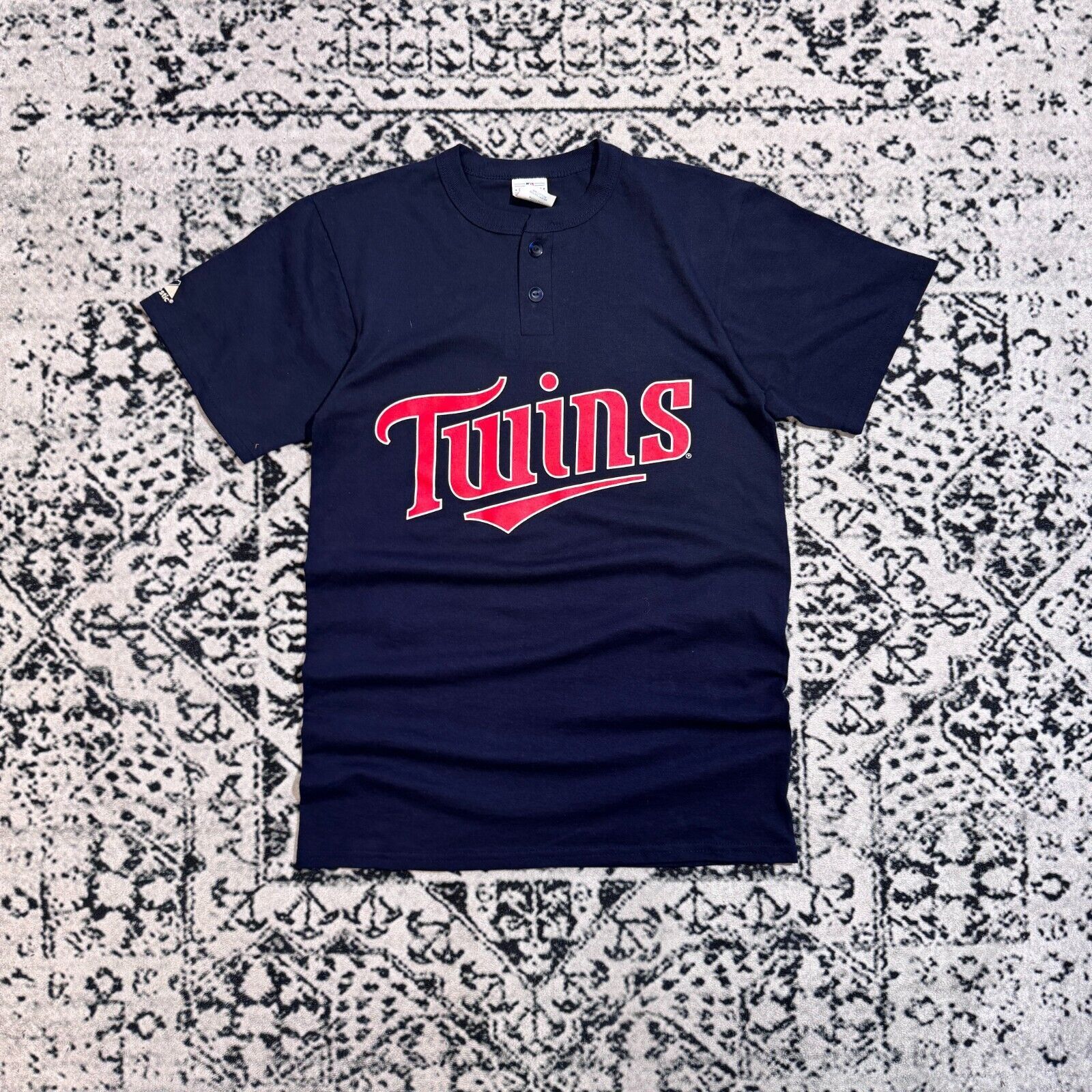 Majestic × Vintage Vintage Majestic Navy Cotton Regular Fit T-Shirt Size S NFL Size US S / EU 44-46 / 1 - 1 Thumbnail