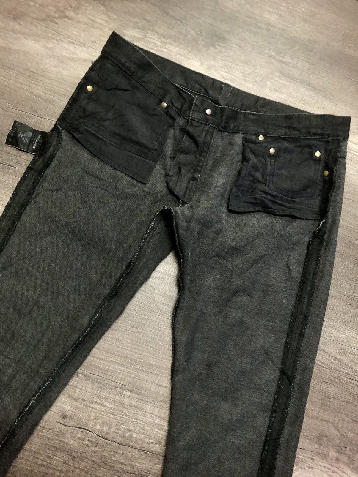 Hedi Slimane × Saint Laurent Paris SAINT LAURENT D01 PARIS BLACK DENIM Size 32" / US 10 / IT 46 - 17 Thumbnail