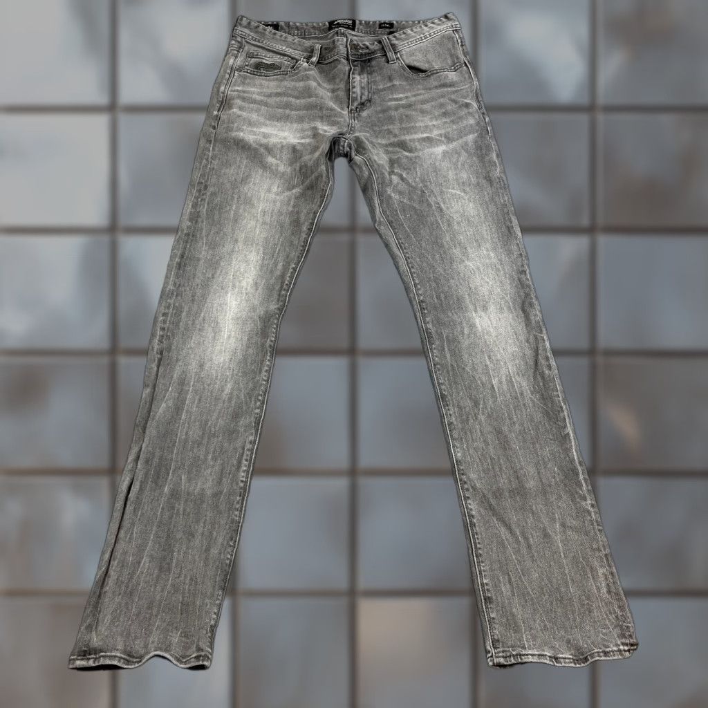Superdry Superdry Jeans Slim Tapered 32 34 Medium Wash Grey Stretch Whiskers Denim 5-Pocket Mens Regular Pants Jeans Size US 32 / EU 48 - 1 Thumbnail