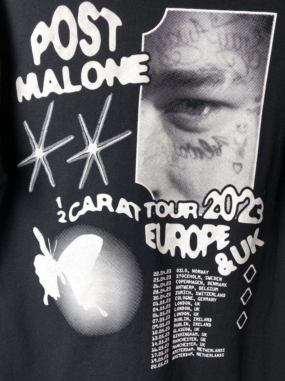 Band Tees Post Malone Twelve Carat Tour T Shirt Posty Co Size US M / EU 48-50 / 2 - 5 Thumbnail