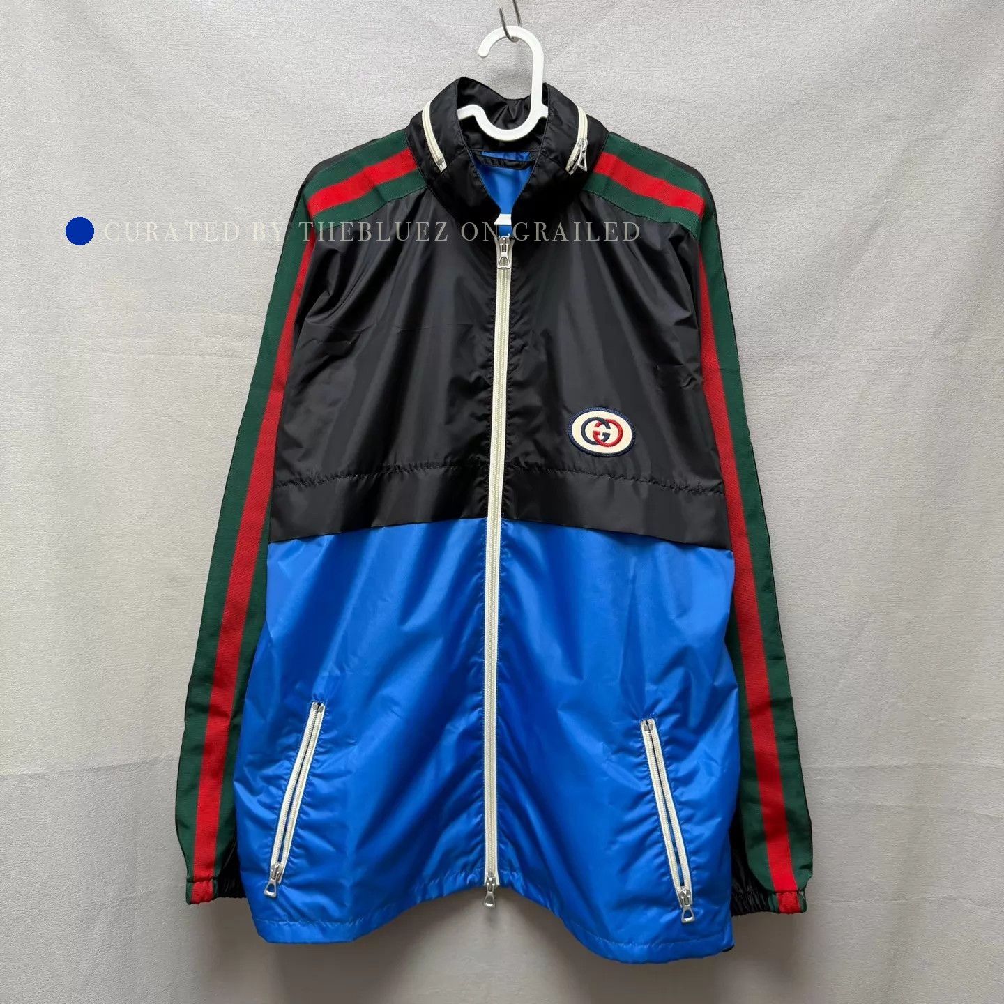 Gucci Stylish Logo Jacket in Blue Size US S / EU 44-46 / 1 - 1 Thumbnail