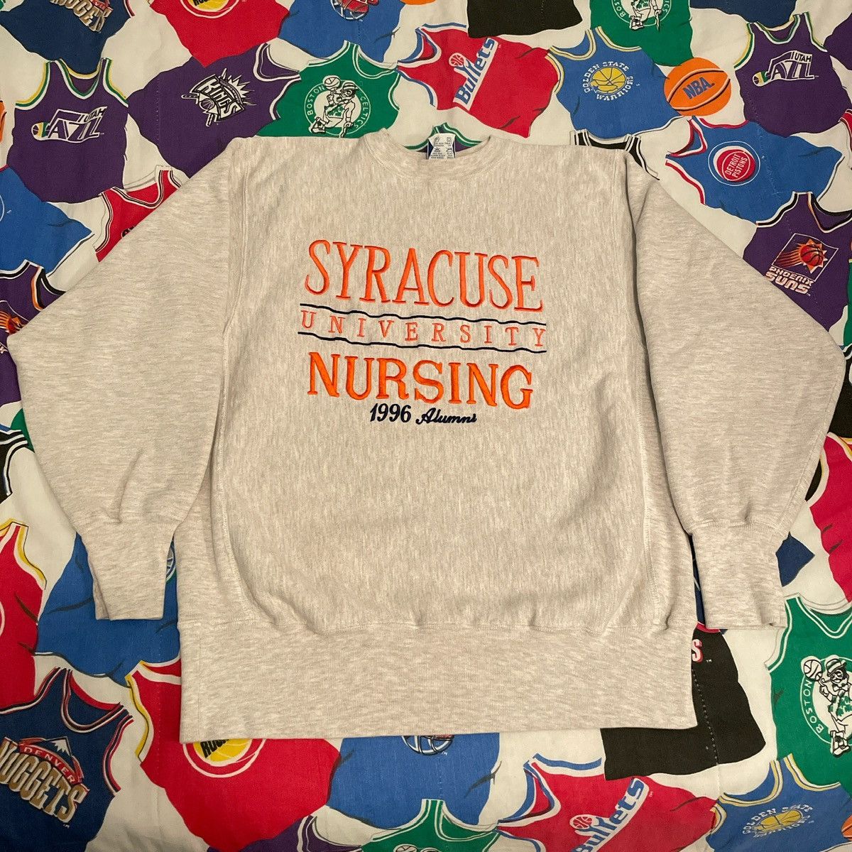 Champion × NCAA × Vintage Vintage 90s USA Champion Reverse Weave Syracuse Sweatshirt Size US L / EU 52-54 / 3 - 1 Thumbnail
