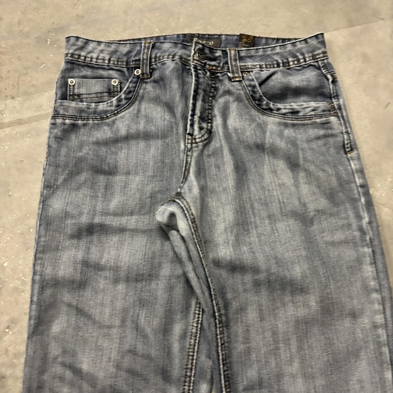 Japanese Brand × Vintage Crazy Vintage Y2K/2000s Grunge Faded Light Wash Denim Jeans! Size US 30 / EU 46 - 5 Thumbnail