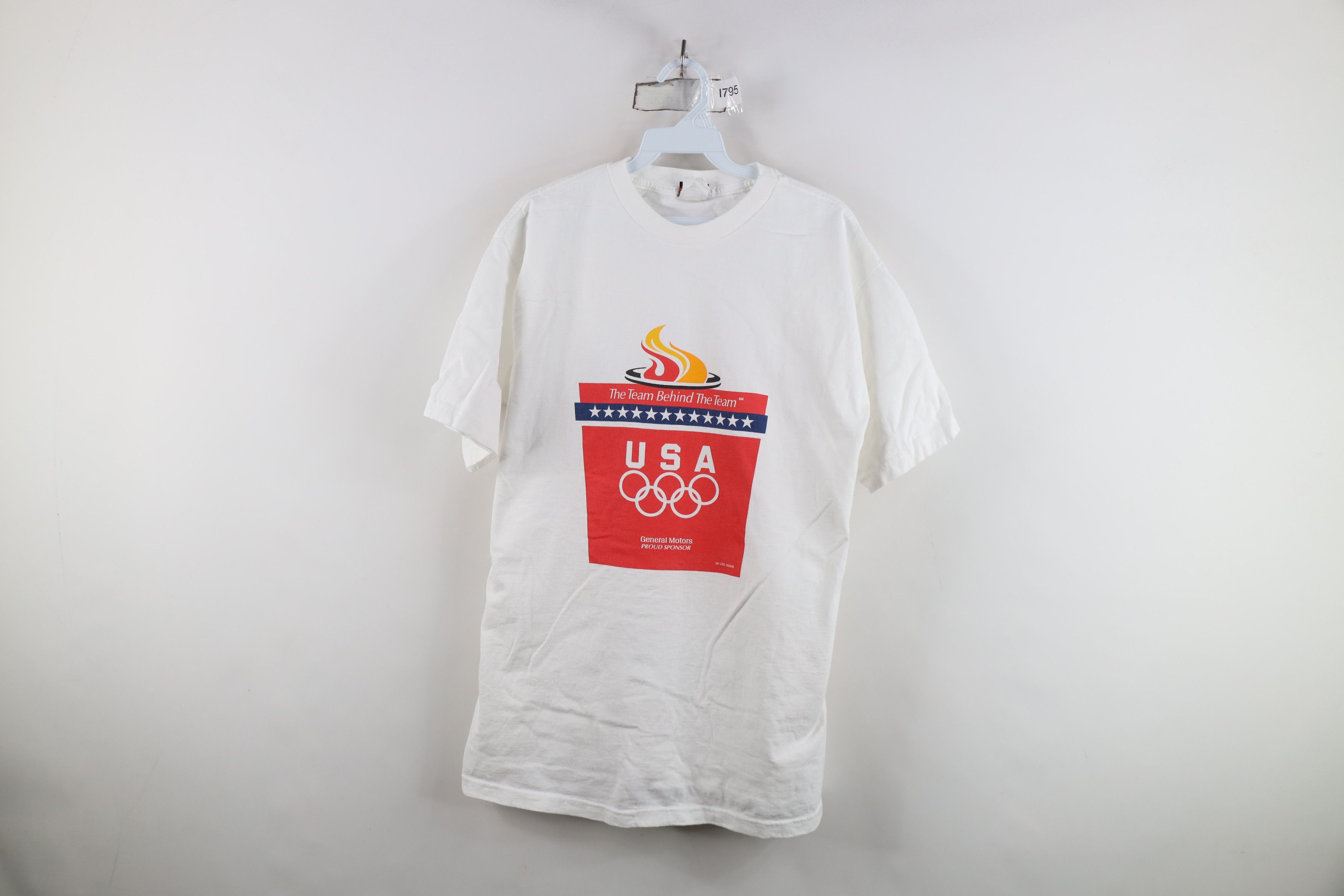 Vintage Vintage Union Made USA Olympics Team T-Shirt White USA Size US L / EU 52-54 / 3 - 1 Thumbnail