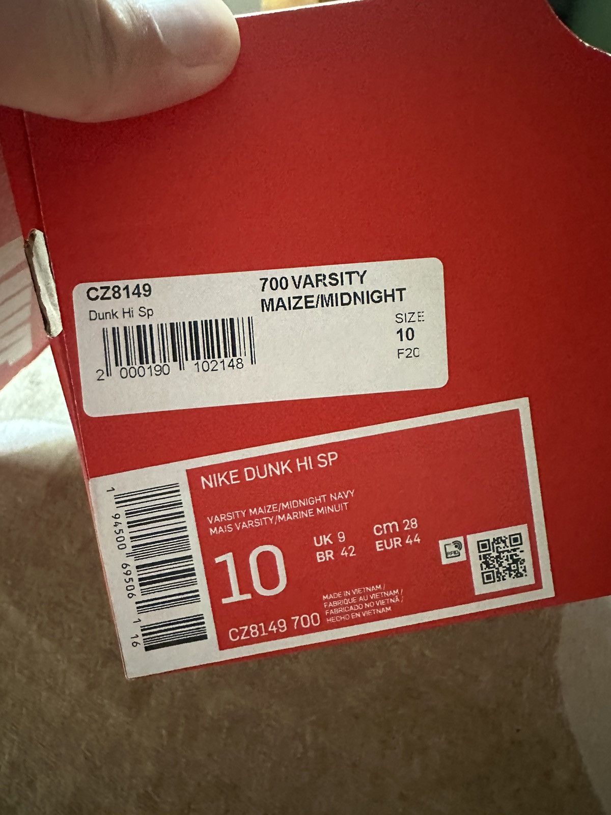 Nike Dunk Hi SP - Michigan Size US 10 / EU 43 - 7 Thumbnail