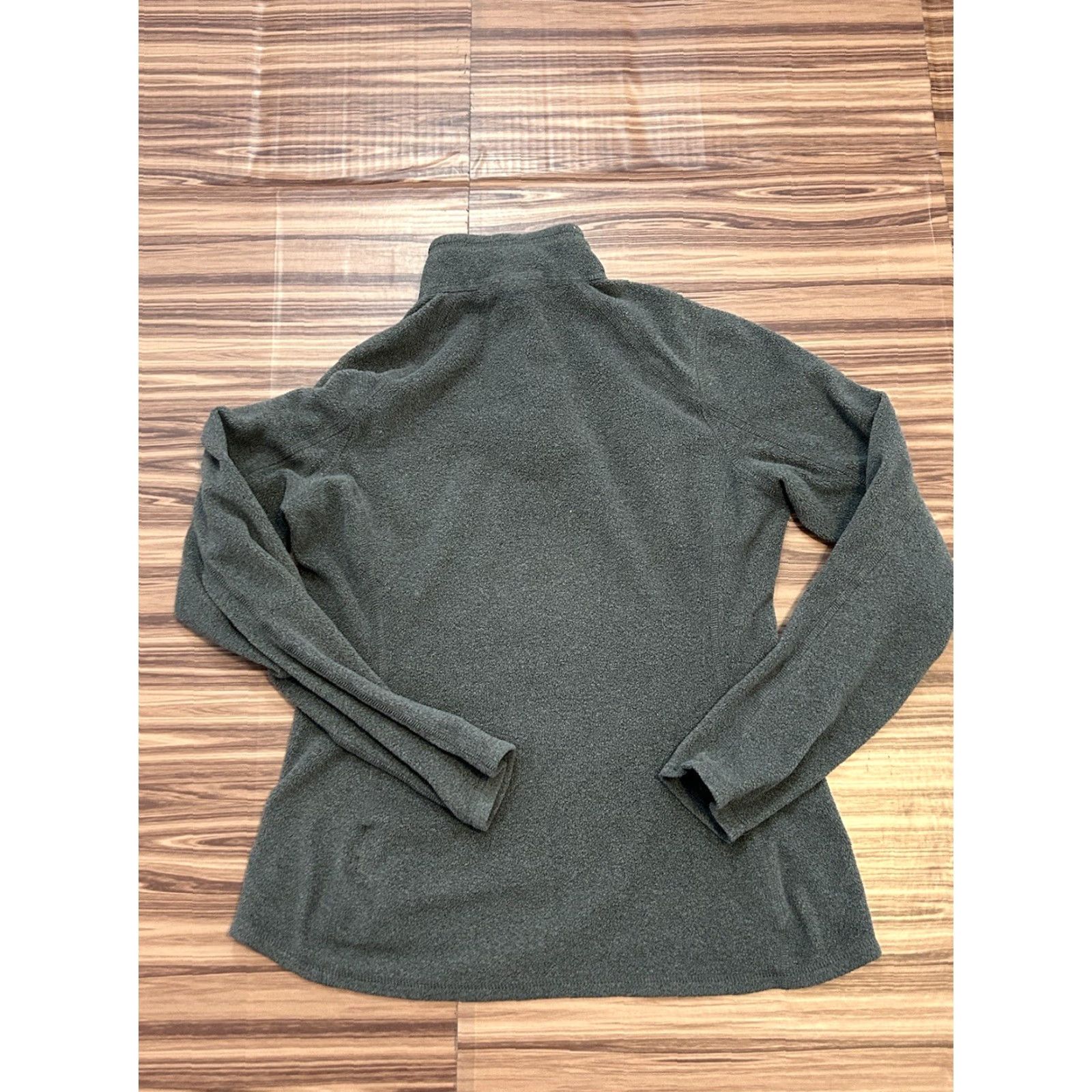 The North Face The North Face 1/4 Zip Fleece Gray Women’s Size Small Pullover Long Sleeve Zip Solid Embroidered Logo Vintage-Style Jacket Size S / US 4 / IT 40 - 2 Thumbnail