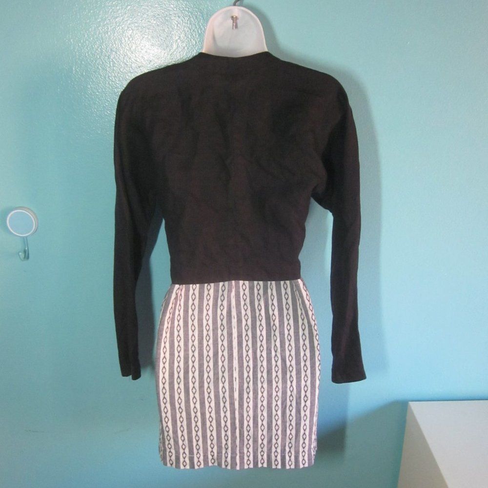 Other Liancarlo Designer Black Linen Shrug Jacket Size 6 Size S / US 4 / IT 40 - 4 Thumbnail