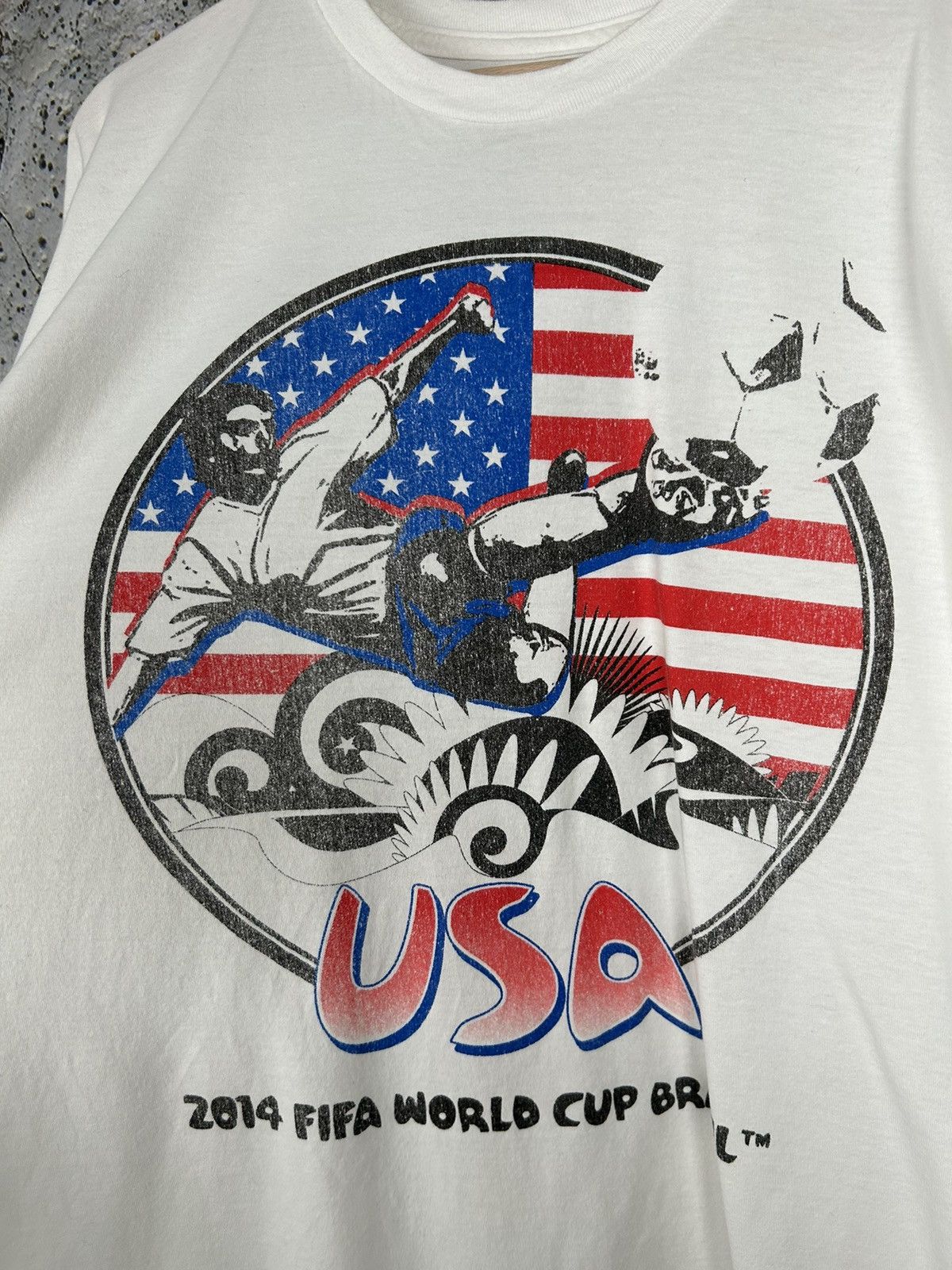 Vintage Vintage USA Brazil World Cup Graphic Tee 2014 Rare Hype Size US XL / EU 56 / 4 - 3 Thumbnail