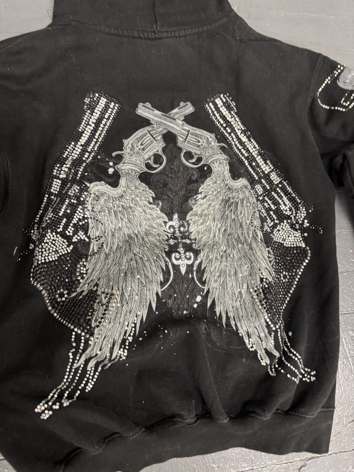 Affliction × Vintage Y2K pacific & company affliction style hoodie Size S / US 4 / IT 40 - 8 Thumbnail