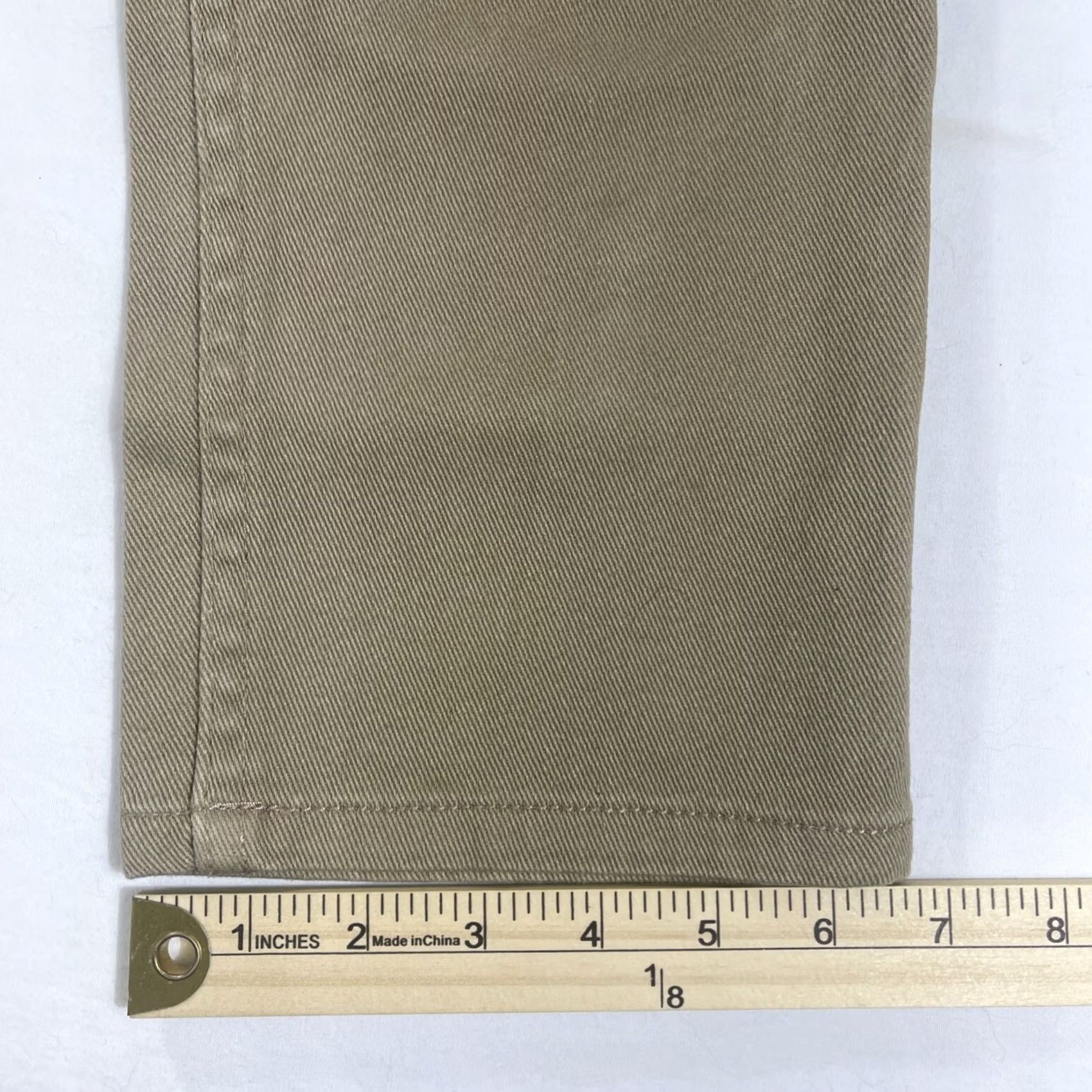 Pacsun Pacsun Slim Khaki Pants Mens 31x32 Comfort Stretch Straight 5-Pocket Beig e Conservative, Flat Front, Regular Size, Cotton-Polyester, 31x32, Pants Size US 31 - 4 Thumbnail