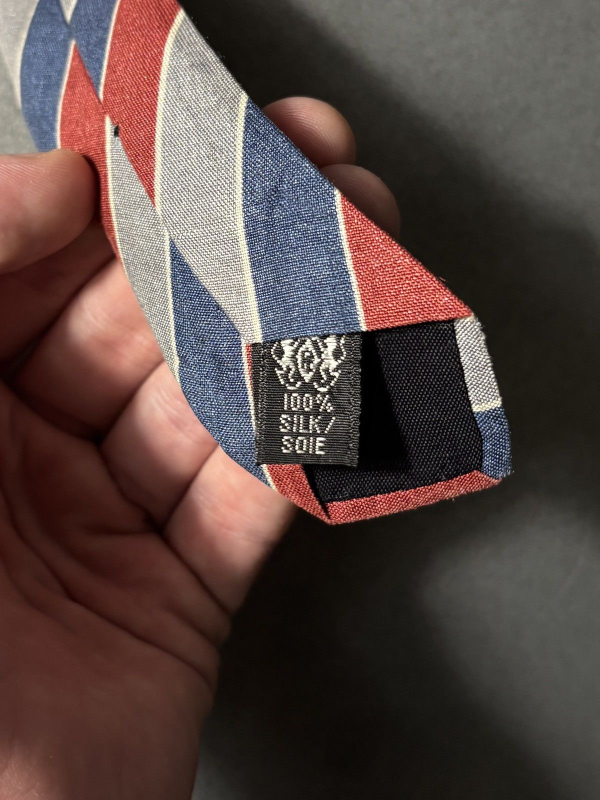 Lanvin Vintage Lanvin Tie 1970s Silk Necktie Striped Paris 1960s Size ONE SIZE - 9 Thumbnail