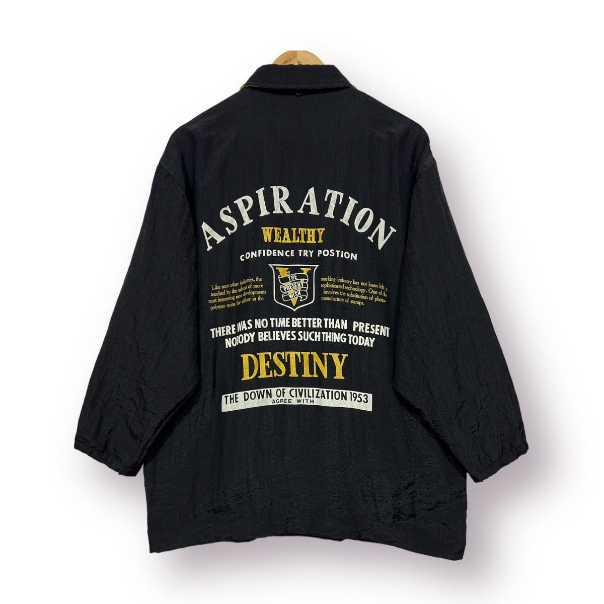 Other 🔥 50's WEALTHY THE PRESENT WISH 139 786 NYLON COACH JACKET Size US M / EU 48-50 / 2 - 1 Thumbnail