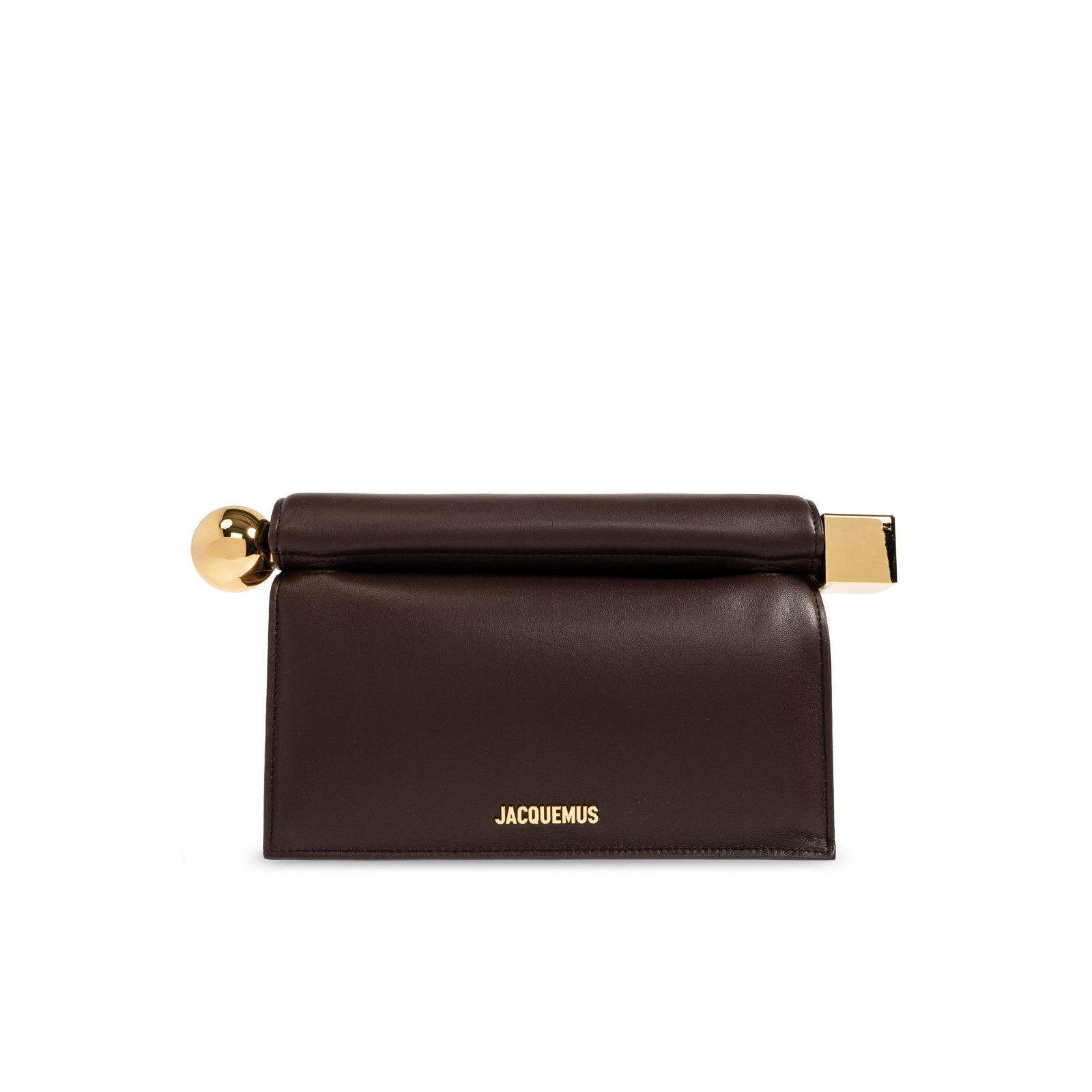 Jacquemus JACQUEMUS La Pochette Rond Brown Leather Handbag New & Authe Size ONE SIZE - 1 Thumbnail
