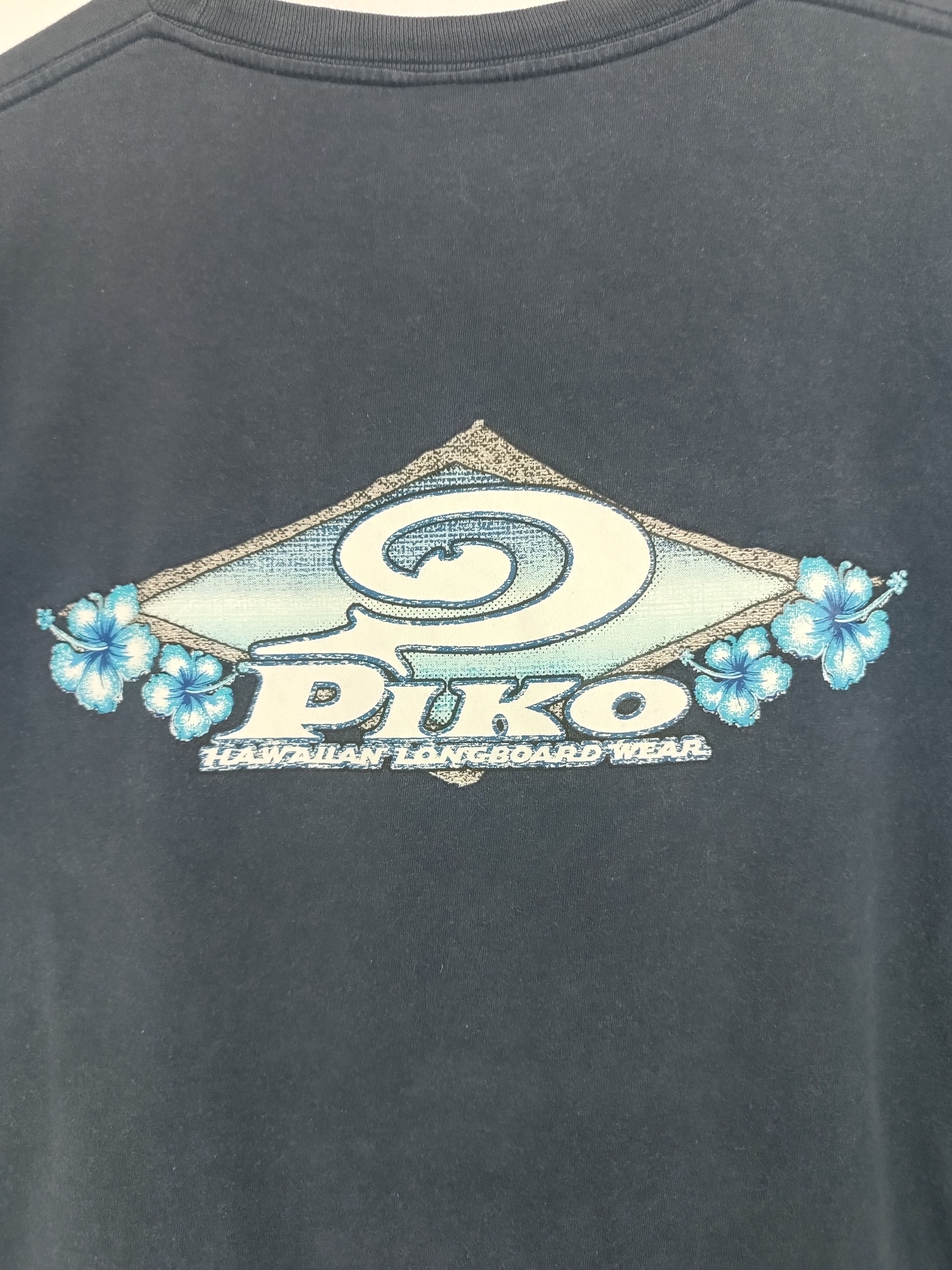 Vintage VINTAGE 90'S FADED PIKO HAWAIIAN LONGBOARD T&C SURF BEACH Size US M / EU 48-50 / 2 - 13 Thumbnail