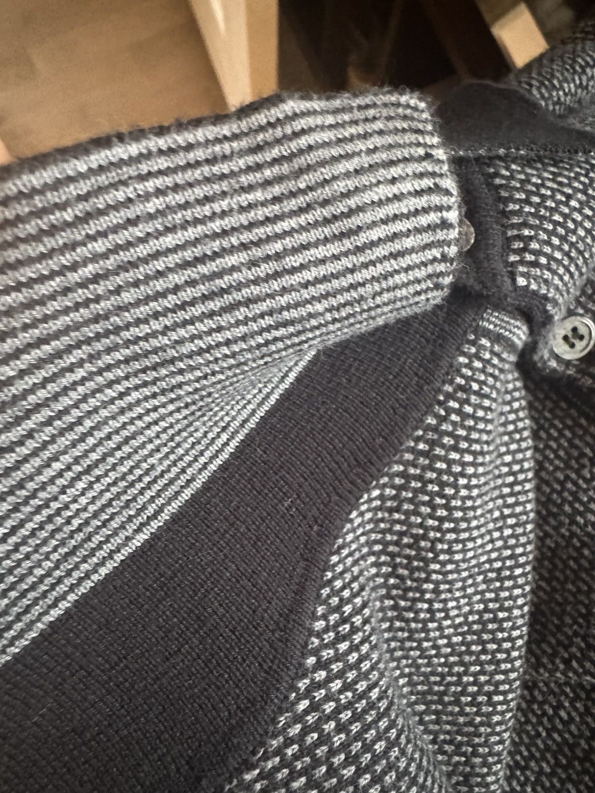 Canali CANALI men knit polo sizes Shown in photos by tape measure Size US L / EU 52-54 / 3 - 17 Thumbnail