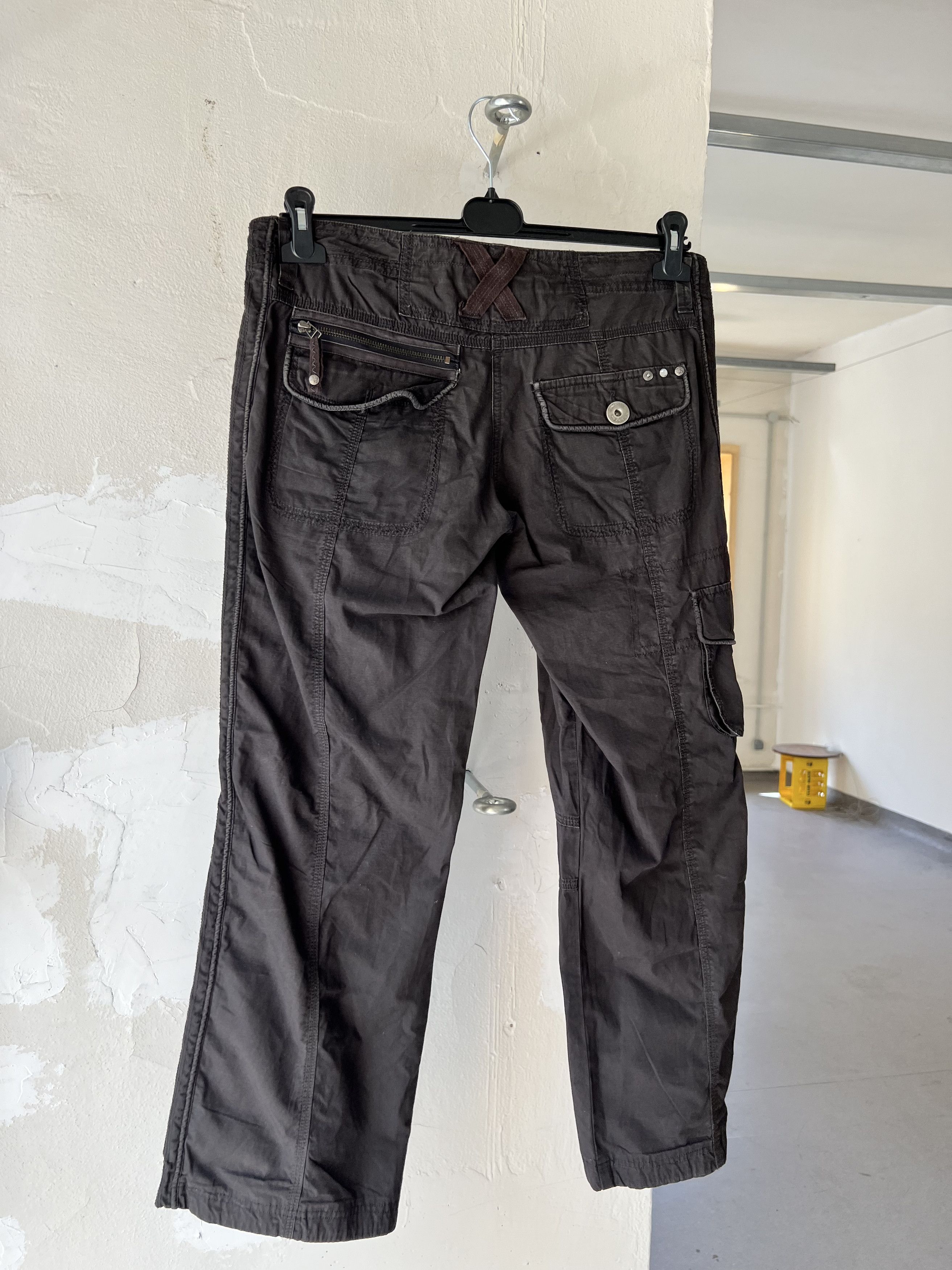 Affliction BlockHouse Vintage Striped Bondage Stripe y2k cargo pants Size 40" / US 18 - 3 Thumbnail