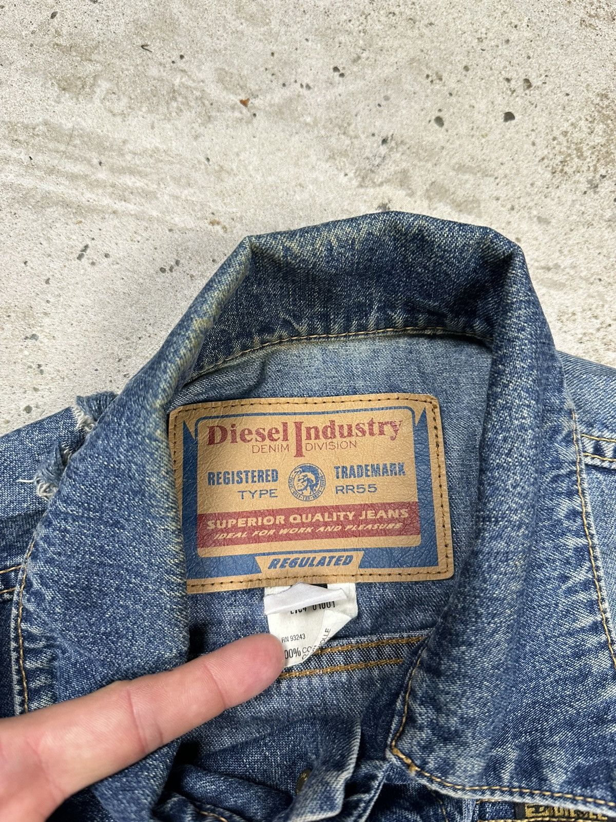 Diesel Vintage Y2K Diesel Denim Jeans Trucker Jacket Size S / US 4 / IT 40 - 10 Thumbnail