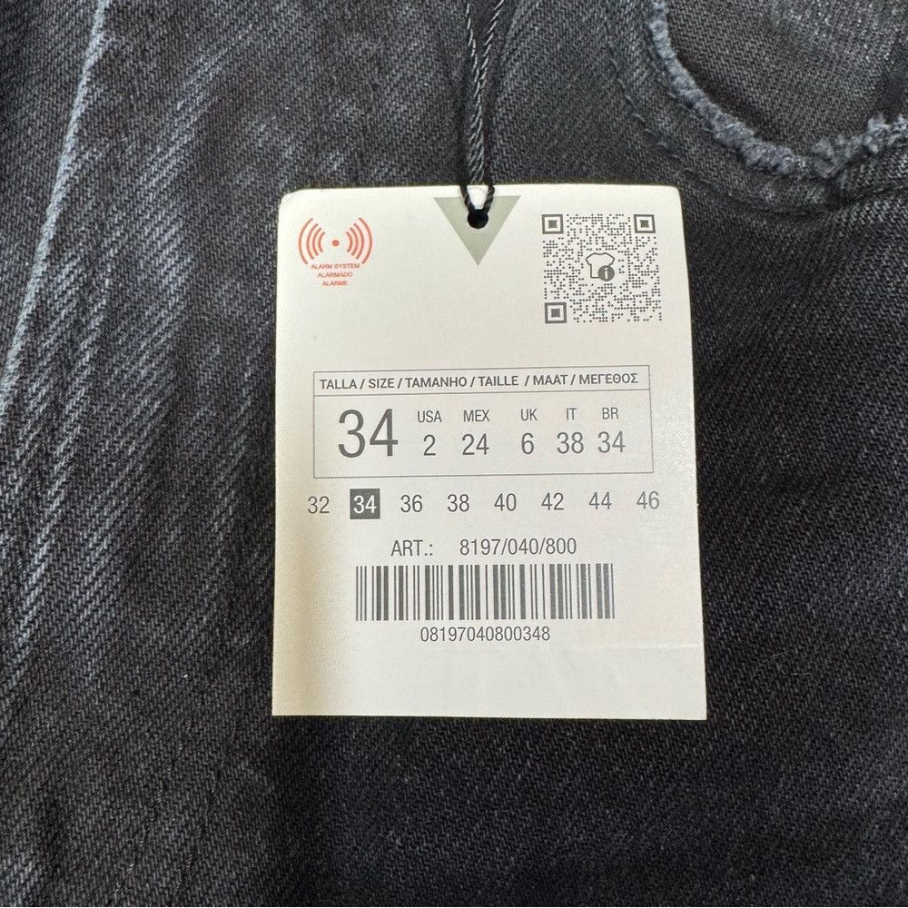 Zara NWT New Zara High Waist Straight Leg Black Jeans Size 2 Size 26" / US 2 / IT 38 - 5 Thumbnail