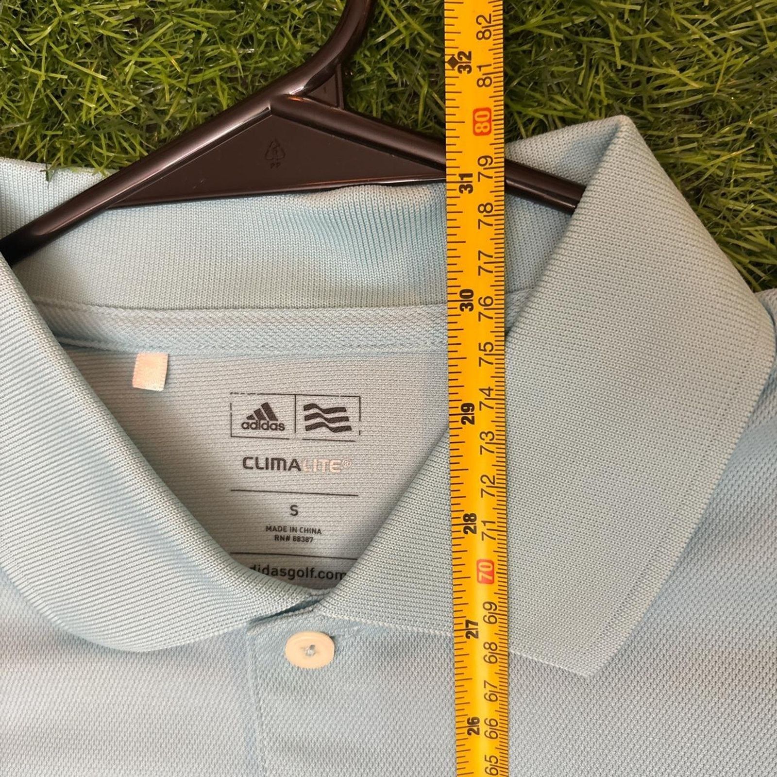 Adidas Men's Light Blue Adidas ‘Crew’ Fort Worth Golf Polo Size US S / EU 44-46 / 1 - 4 Thumbnail