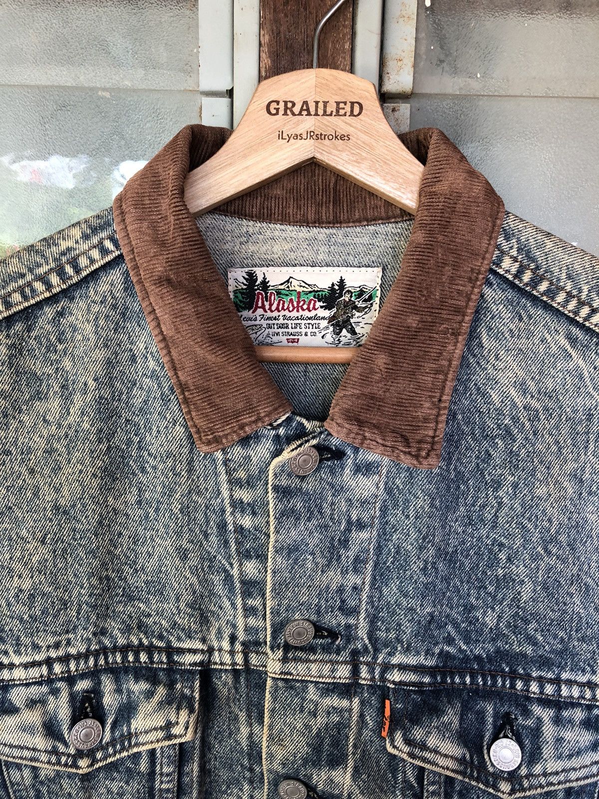 Levi's Vintage Clothing Vintage Levi’s Acid Wash Alaska Denim Jacket Rare Size US M / EU 48-50 / 2 - 6 Thumbnail