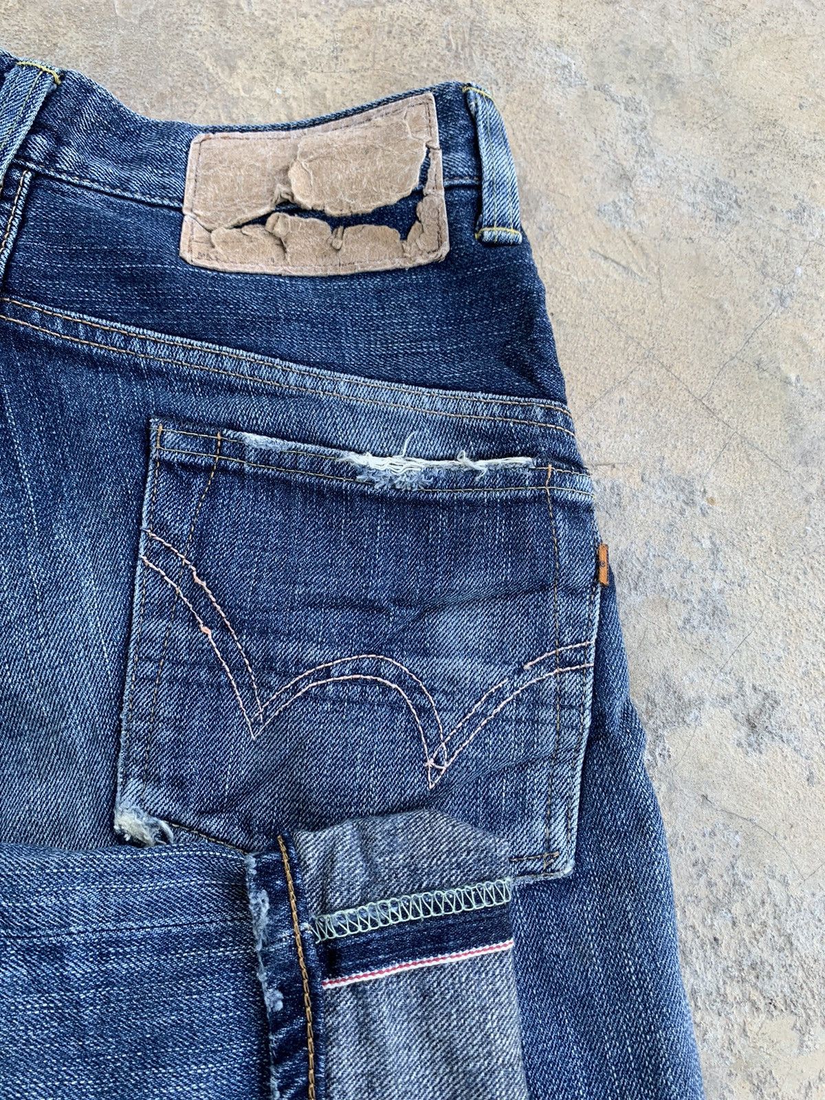 Edwin × Japanese Brand Edwin Selvedge Distressed Denim Size US 28 / EU 44 - 5 Thumbnail
