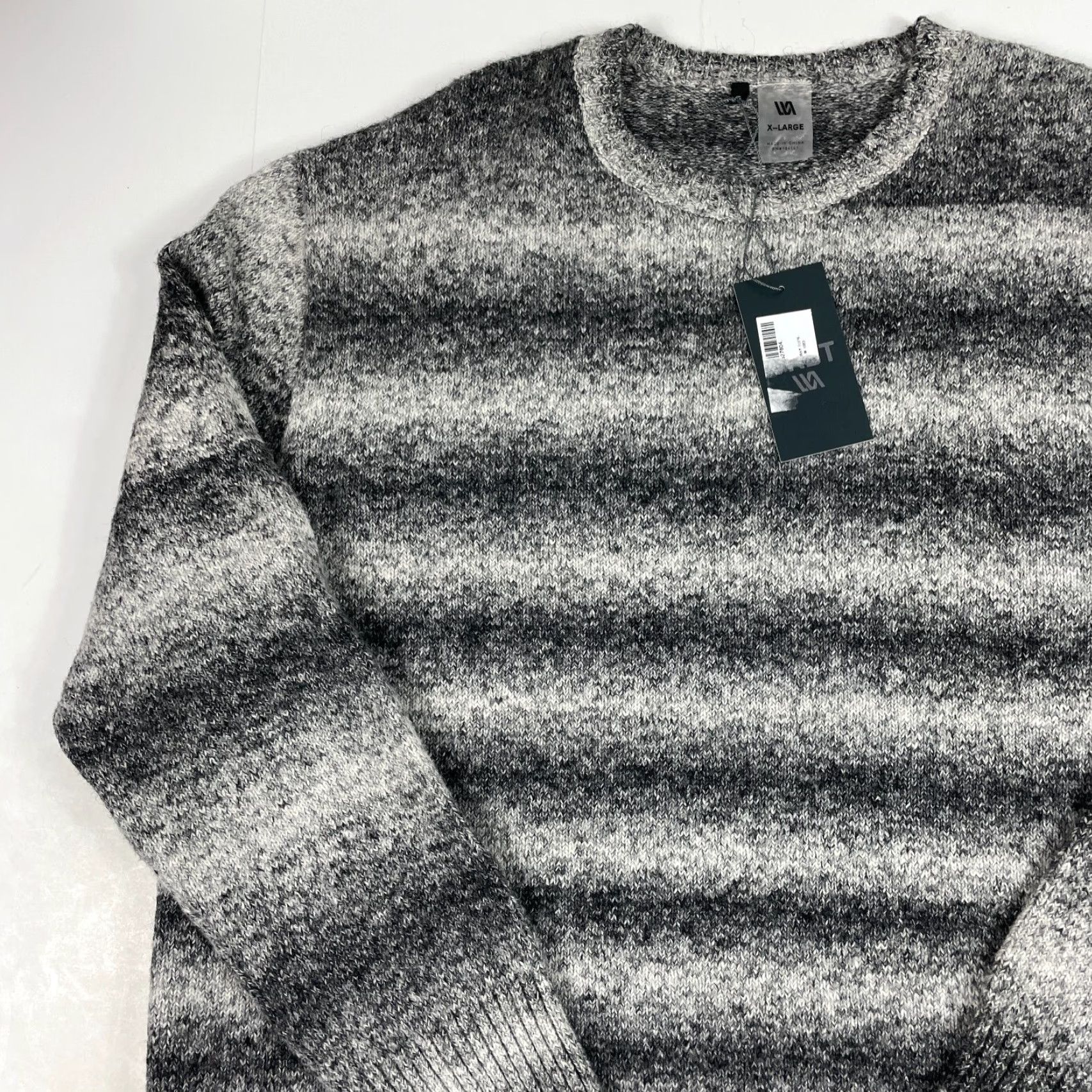 Vintage VINTAGE VRST Sweater Mens XL Gray Long Sleeve Pullover Striped Business Casual Travel Golf Preppy Womens? Mens Size US XL / EU 56 / 4 - 2 Thumbnail