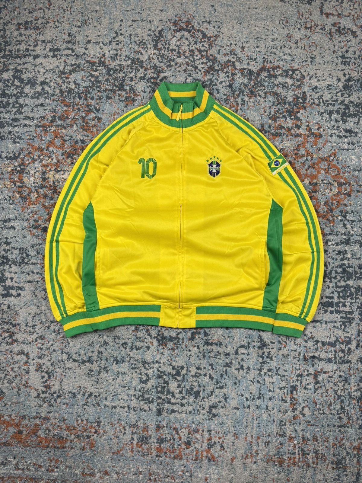 Vintage Vintage Y2K Brazil soccer football blokecore track zip sweat Size US XL / EU 56 / 4 - 1 Thumbnail