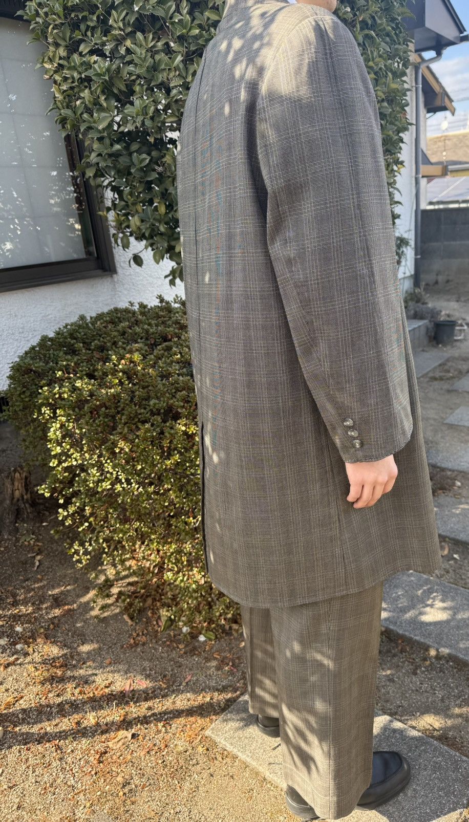 Other Except in summer Vintage All Wool Check Suit SetUp L XL Size 40R - 3 Thumbnail
