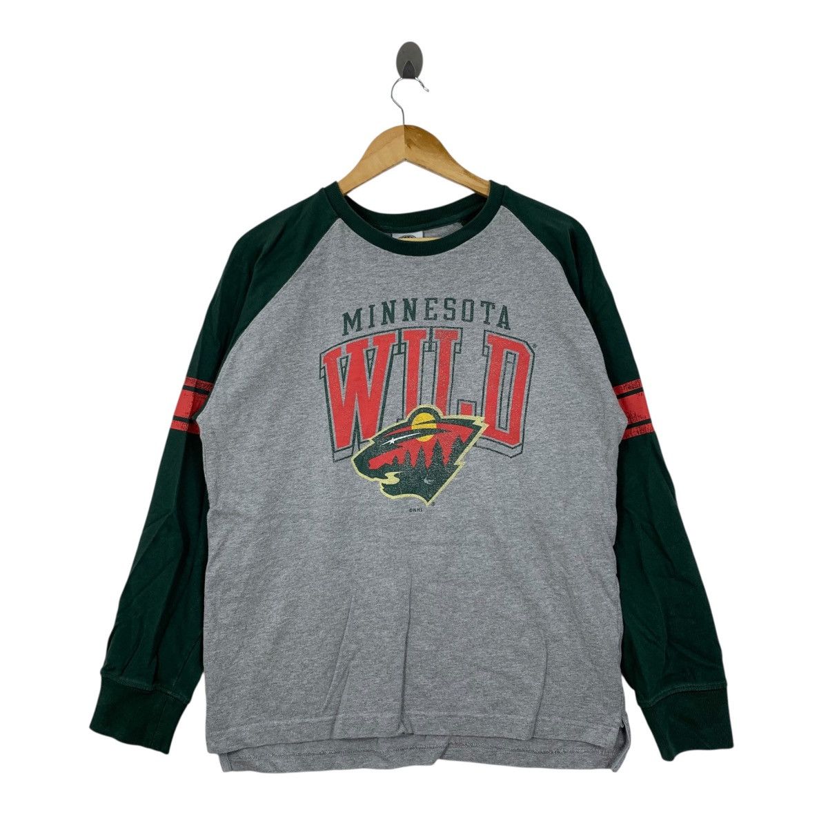 Vintage Vintage MINNESOTA WILD NHL Hockey League Raglan Long Shirt Size US L / EU 52-54 / 3 - 1 Thumbnail